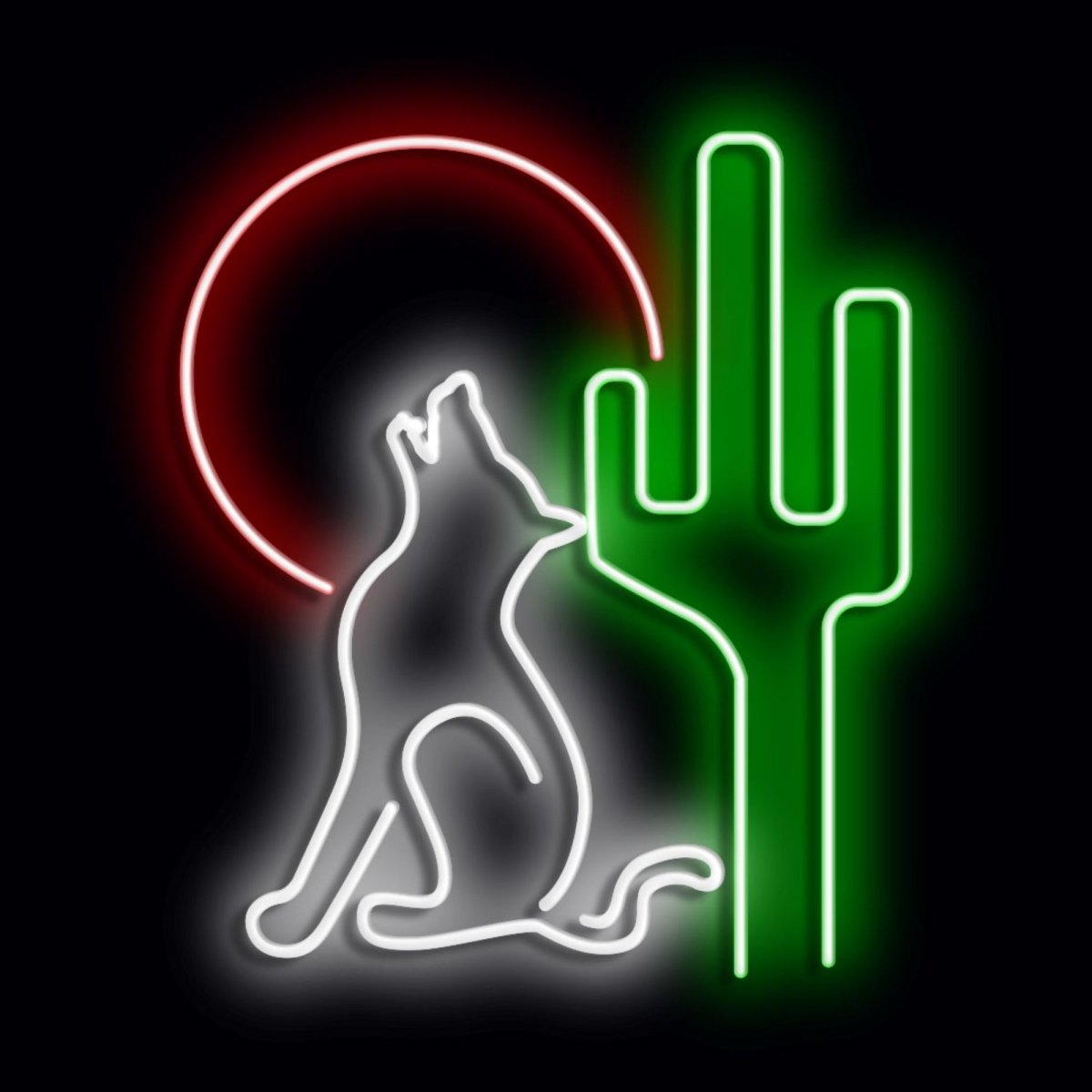 Personalised LED Neon Sign COYOTE - madaboutneon
