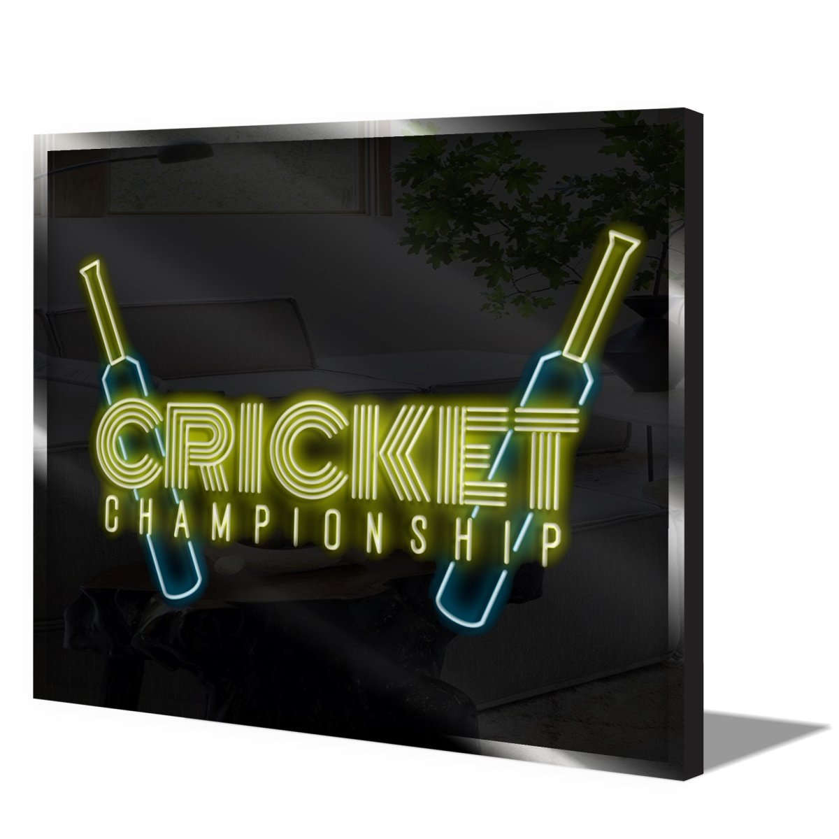 Personalised LED Neon Sign CRICKET 1 - madaboutneon