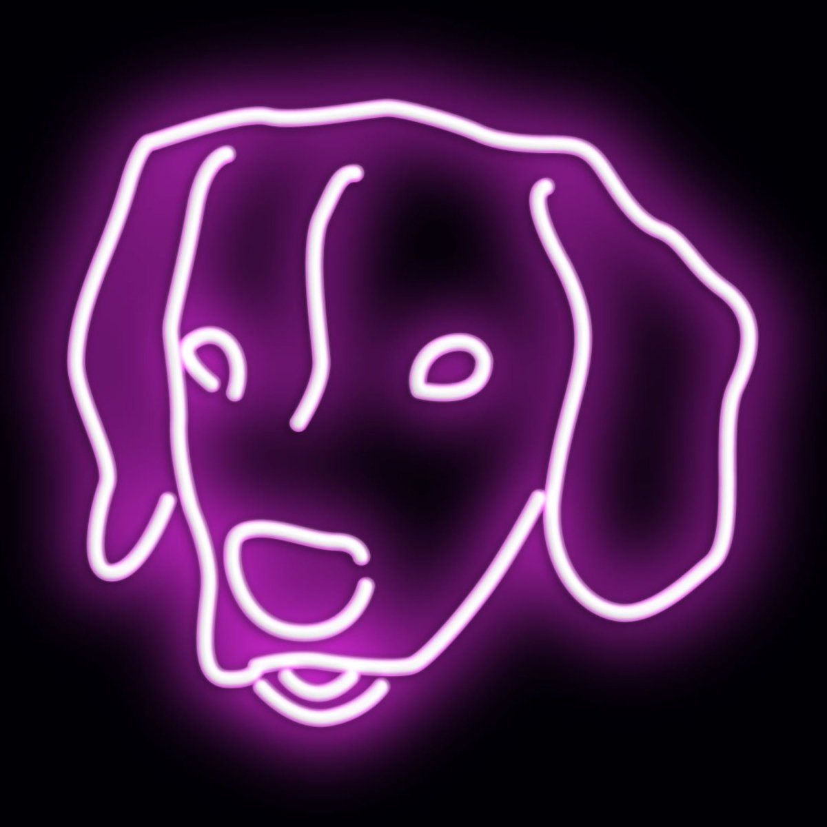 Personalised LED Neon Sign DOG 4 - madaboutneon