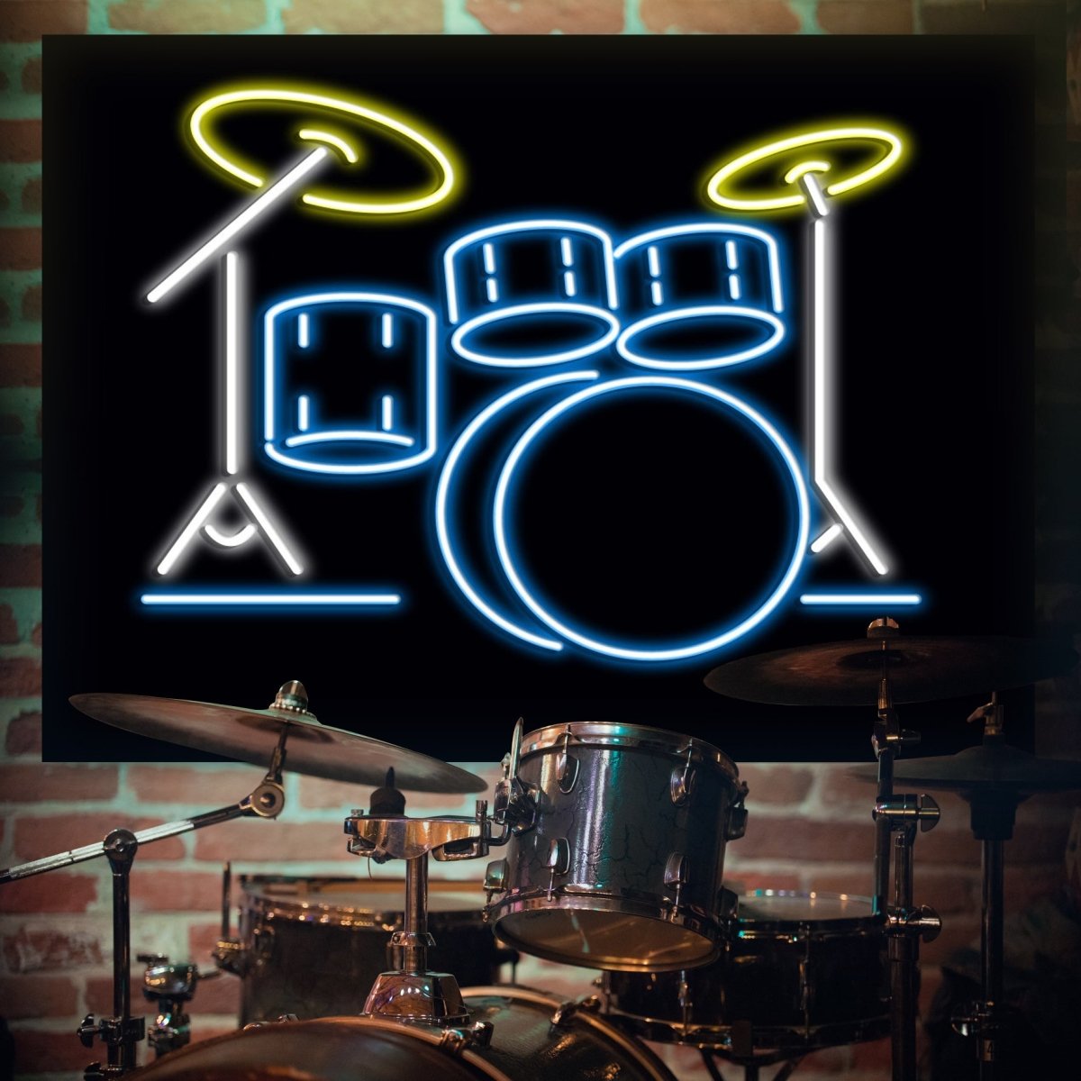 Personalised LED Neon Sign DRUMS - madaboutneon