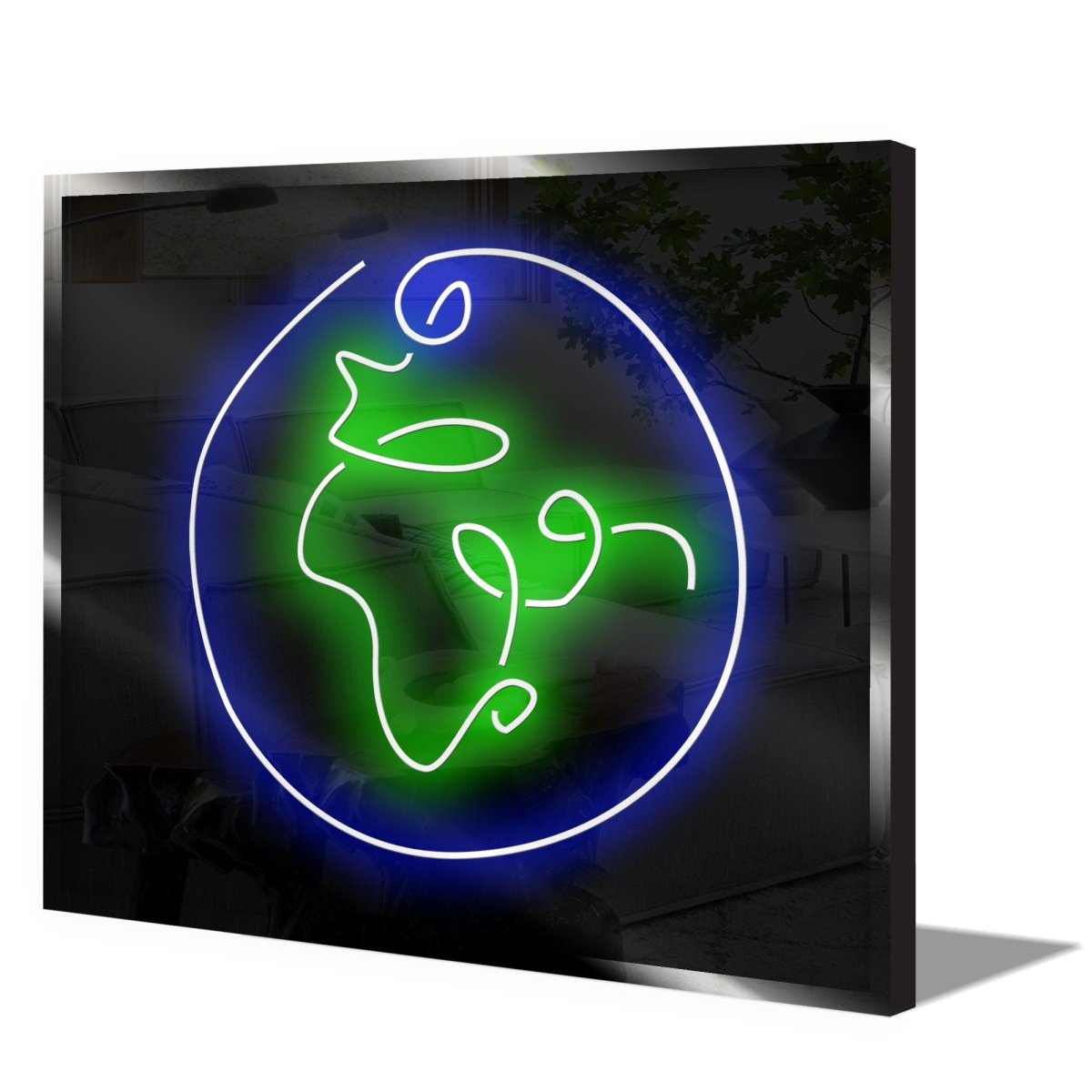 Personalised LED Neon Sign EARTH - madaboutneon