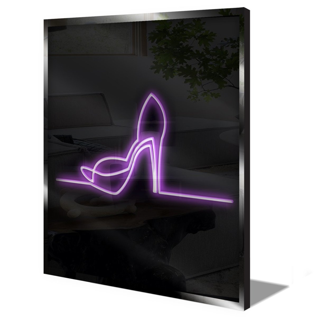 Personalised LED Neon Sign ELEGANT SHOE - madaboutneon