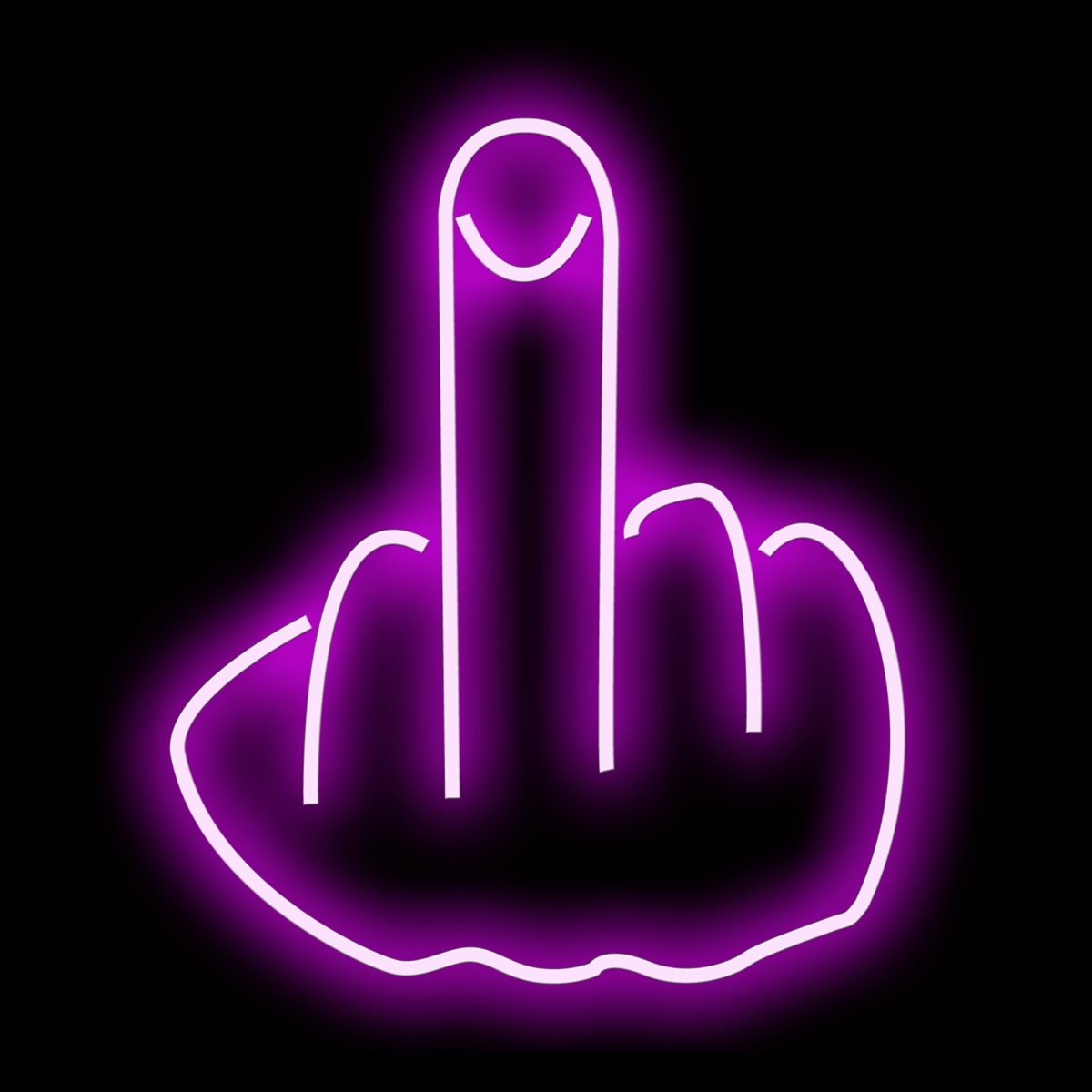 Personalised LED Neon Sign FINGER - madaboutneon