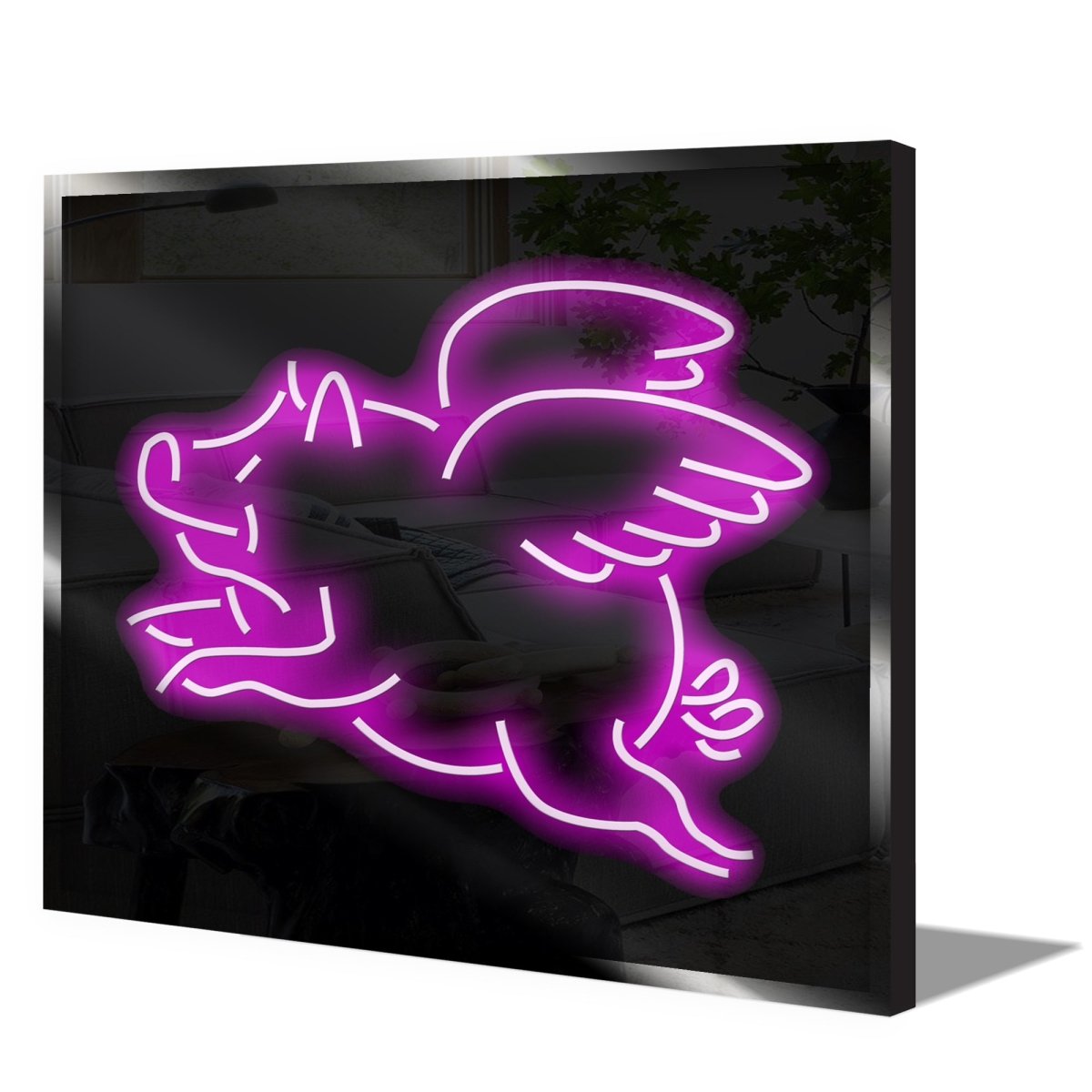 Personalised LED Neon Sign FLYING PIG - madaboutneon
