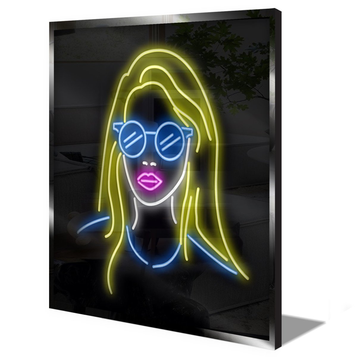 Personalised LED Neon Sign GIRL WITH BLONDE HAIR - madaboutneon