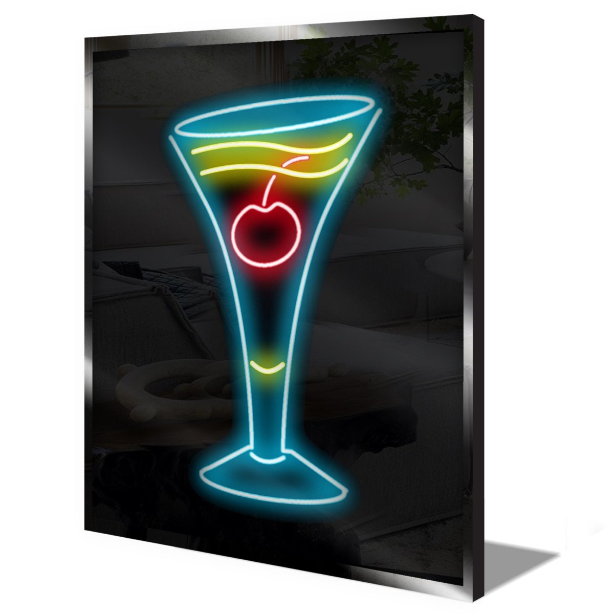 Personalised LED Neon Sign GLASS CHERRY - madaboutneon