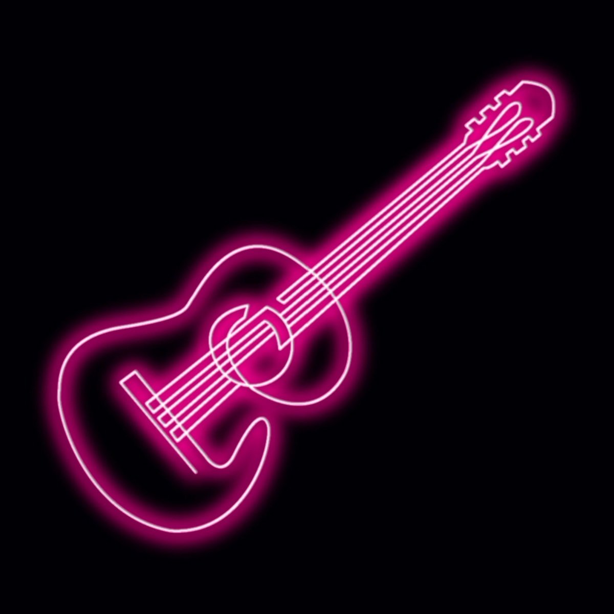 Personalised LED Neon Sign GUITAR 2 - madaboutneon