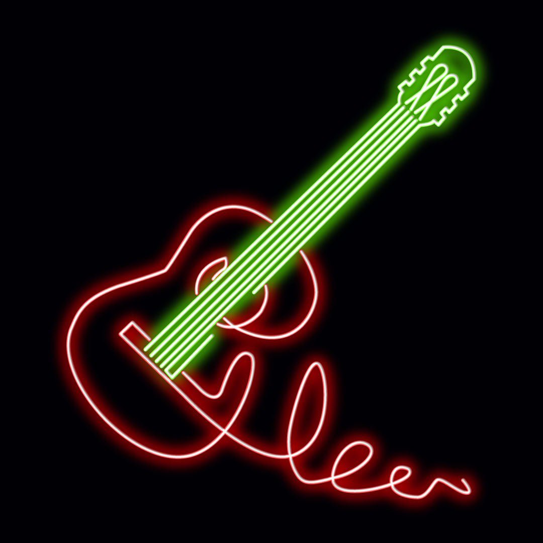 Personalised LED Neon Sign GUITAR 4 - madaboutneon