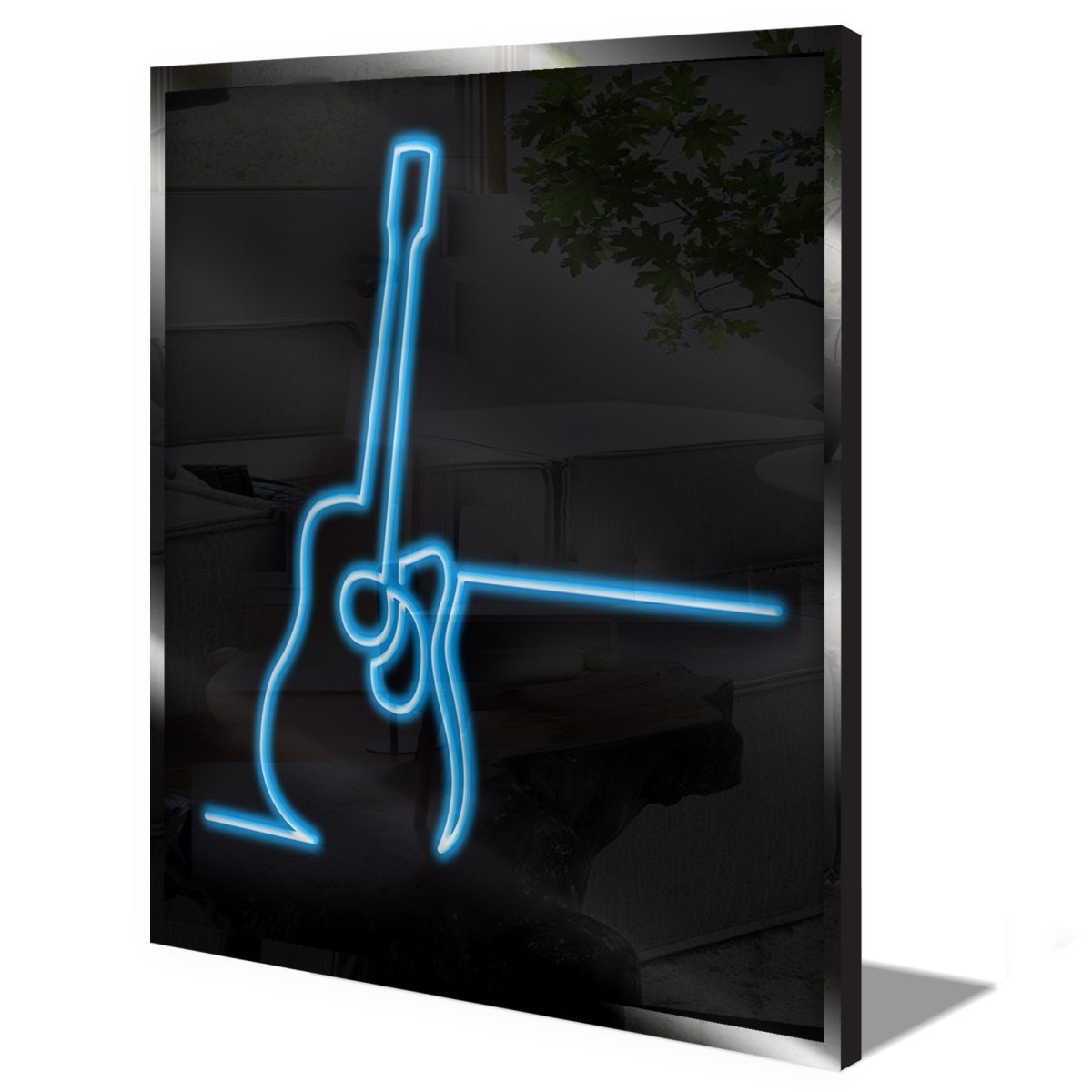 Personalised LED Neon Sign GUITAR SILHOUETTE - madaboutneon