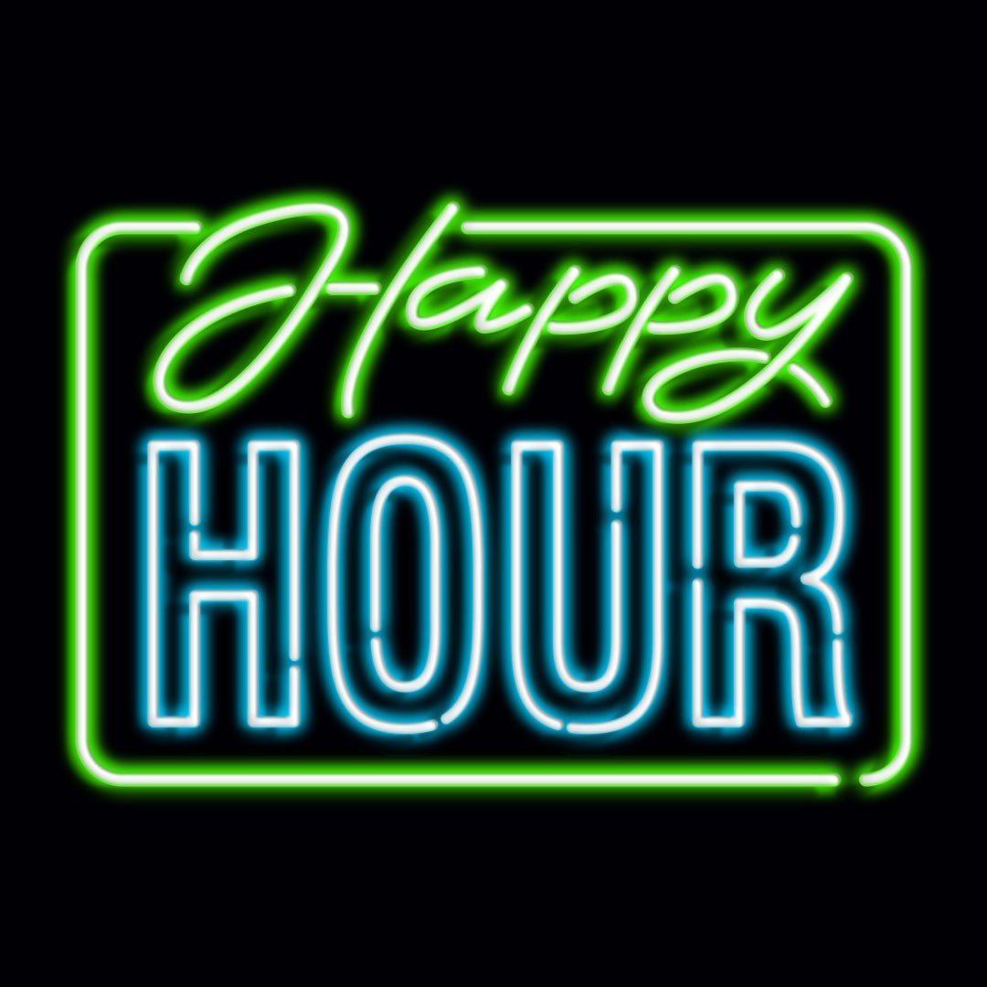 Personalised LED Neon Sign HAPPYHOUR - madaboutneon