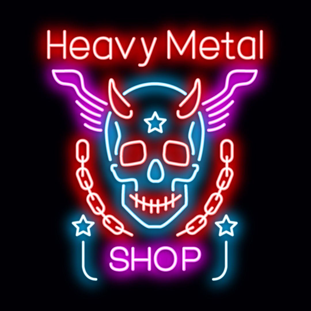 Personalised LED Neon Sign HEAVY METAL - madaboutneon