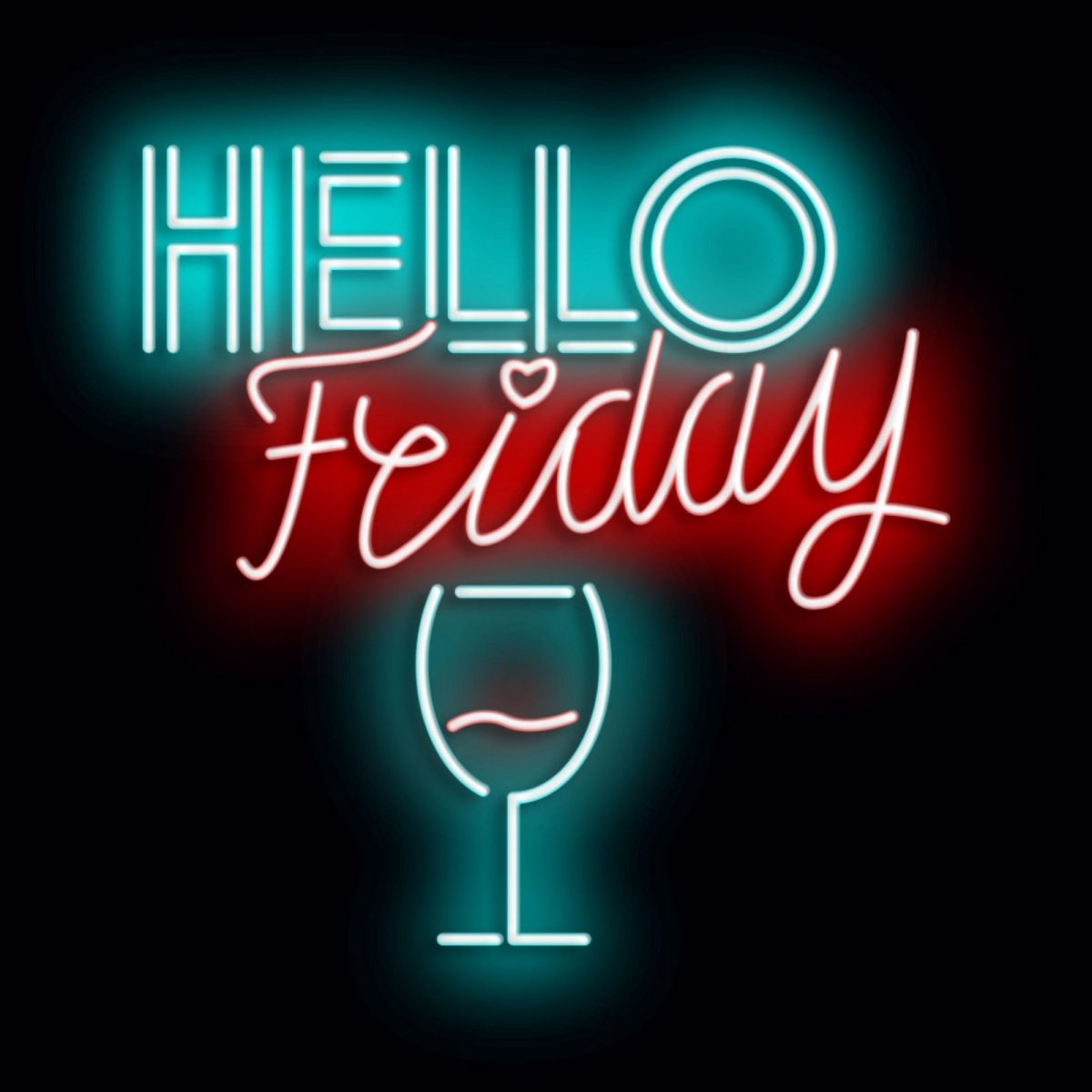 Personalised LED Neon Sign HELLO FRIDAY - madaboutneon