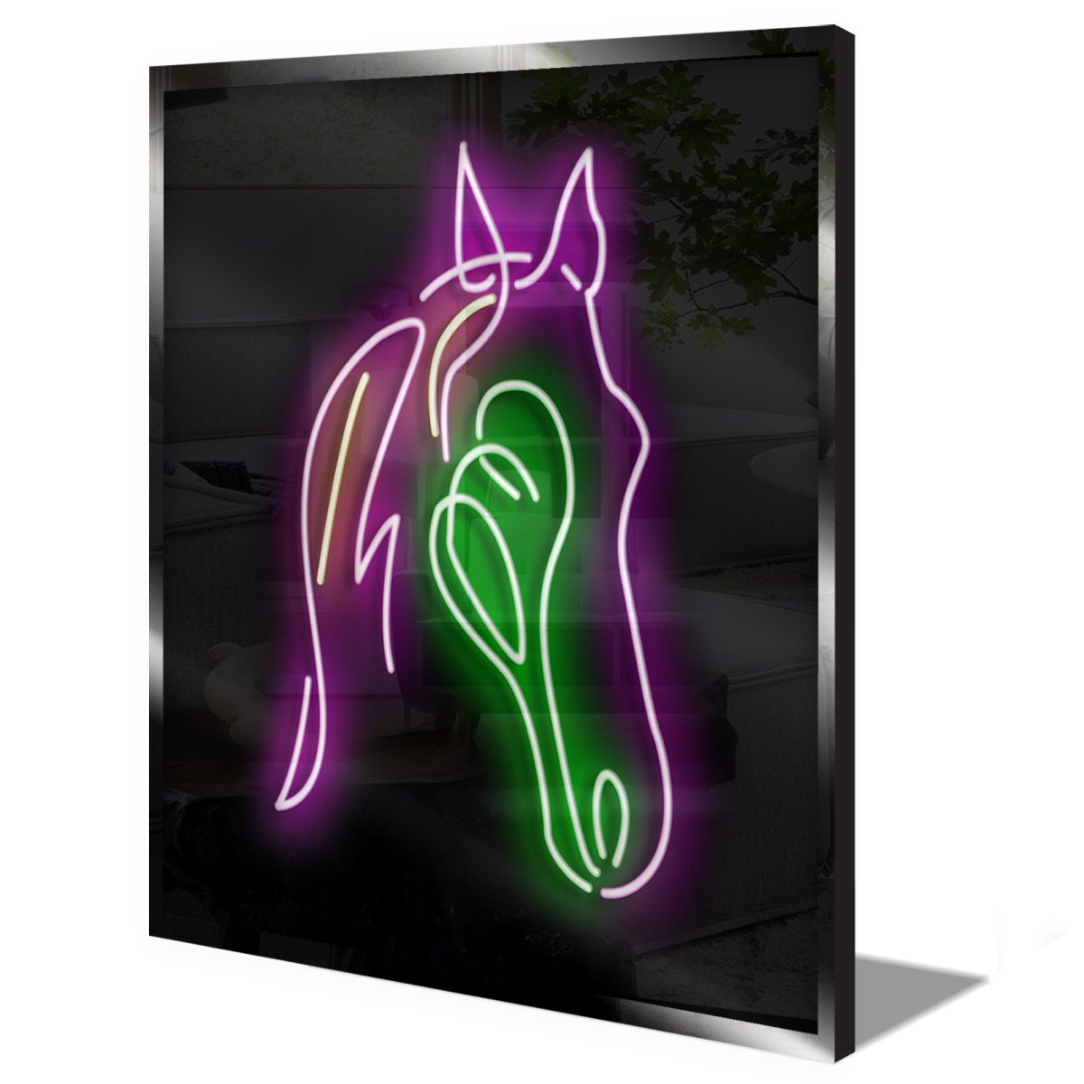 Personalised LED Neon Sign HORSE - madaboutneon