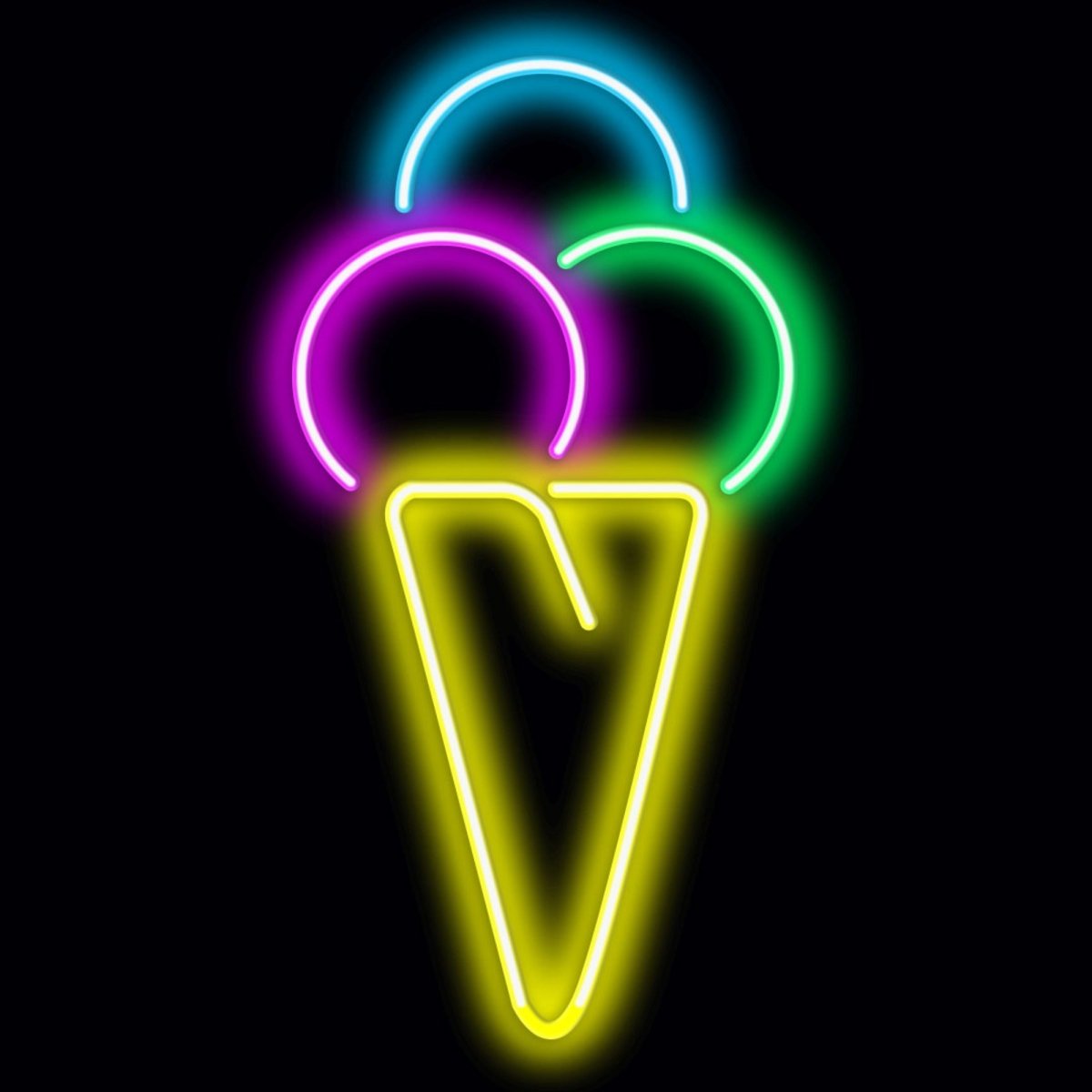 Personalised LED Neon Sign ICE CREAM 1 - madaboutneon