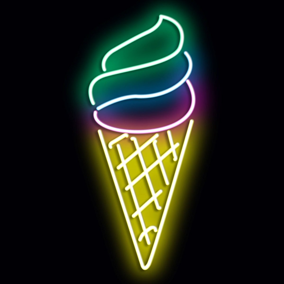 Personalised LED Neon Sign ICE CREAM - madaboutneon