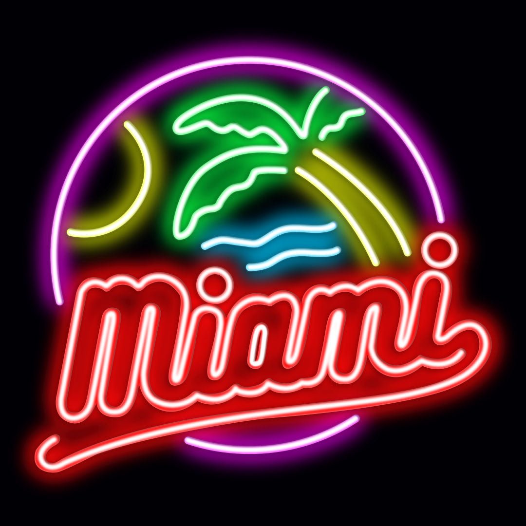 Personalised LED Neon Sign MIAMI - madaboutneon