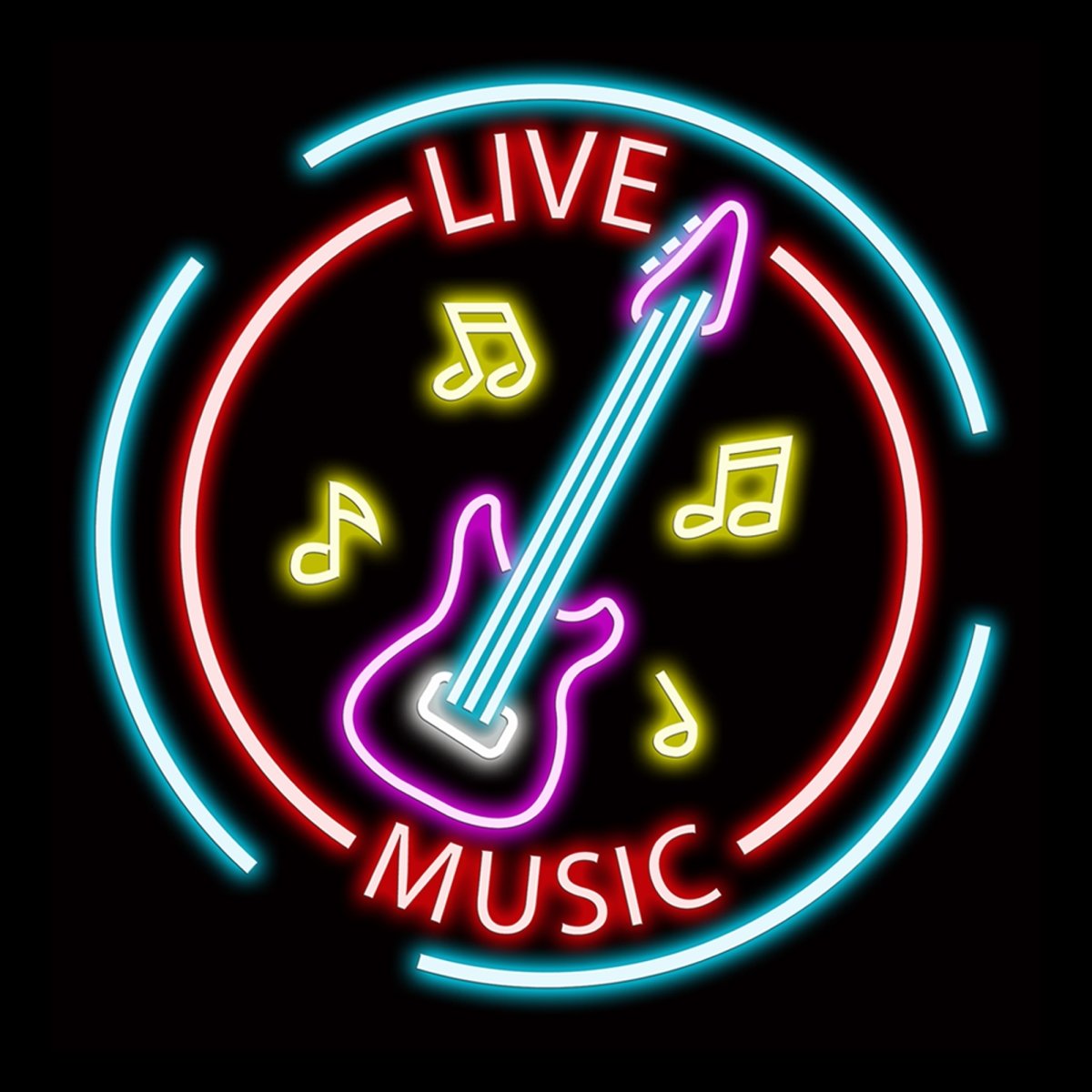 Personalised LED Neon Sign MUSIC 1 - madaboutneon