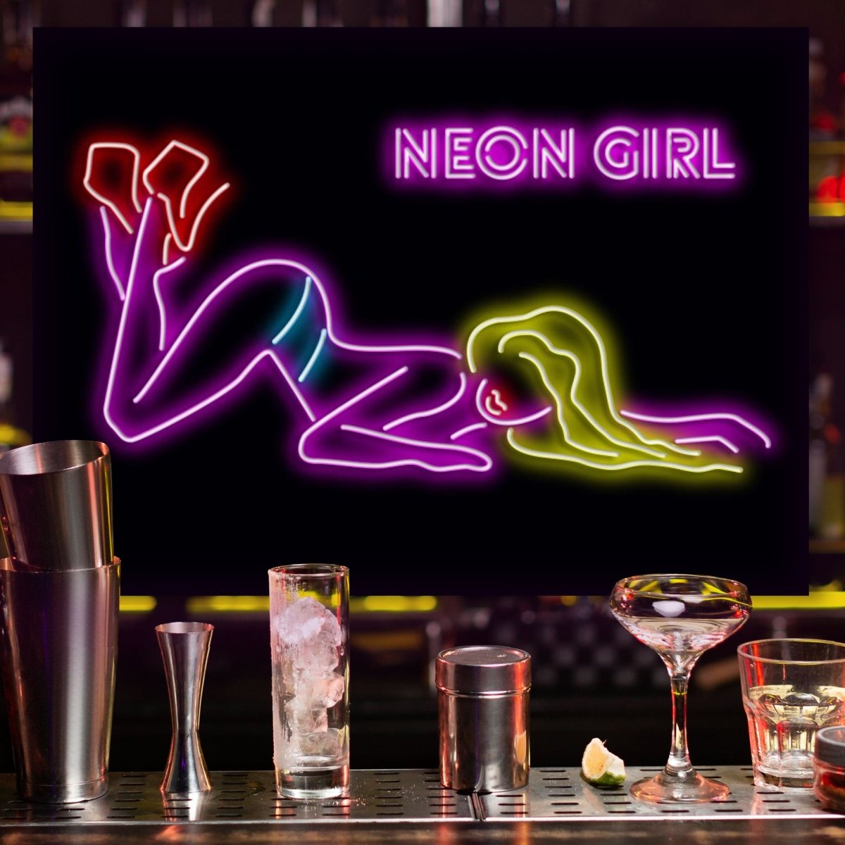 Personalised LED Neon Sign NEON GIRL - madaboutneon