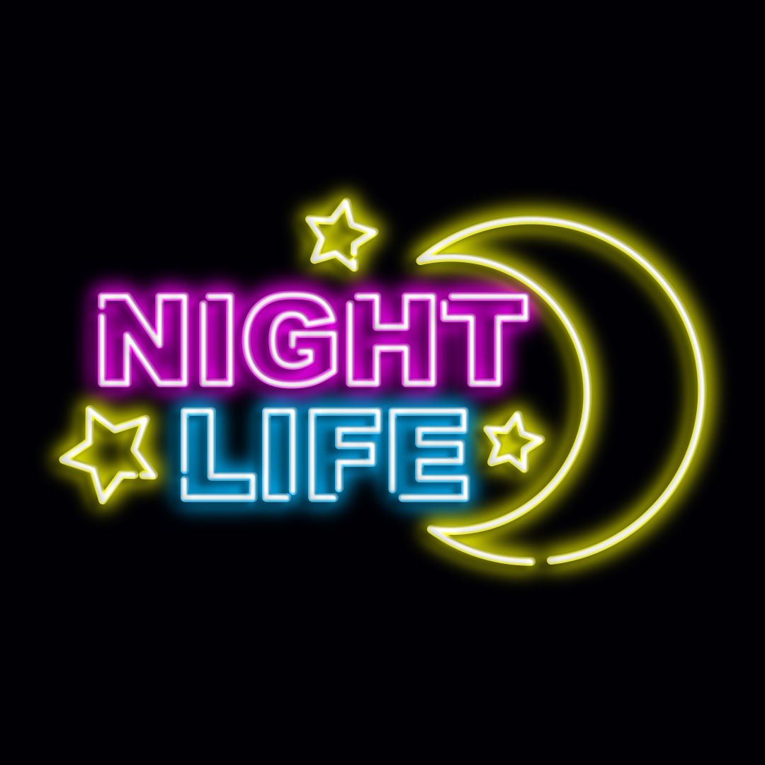 Personalised LED Neon Sign NIGHT LIFE - madaboutneon