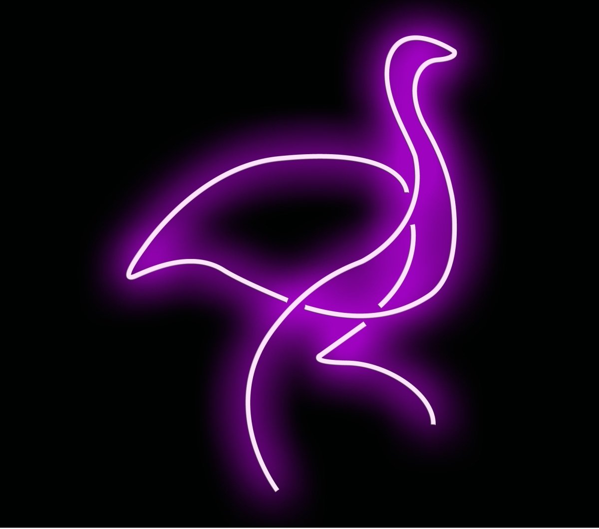 Personalised LED Neon Sign OSTRICH - madaboutneon