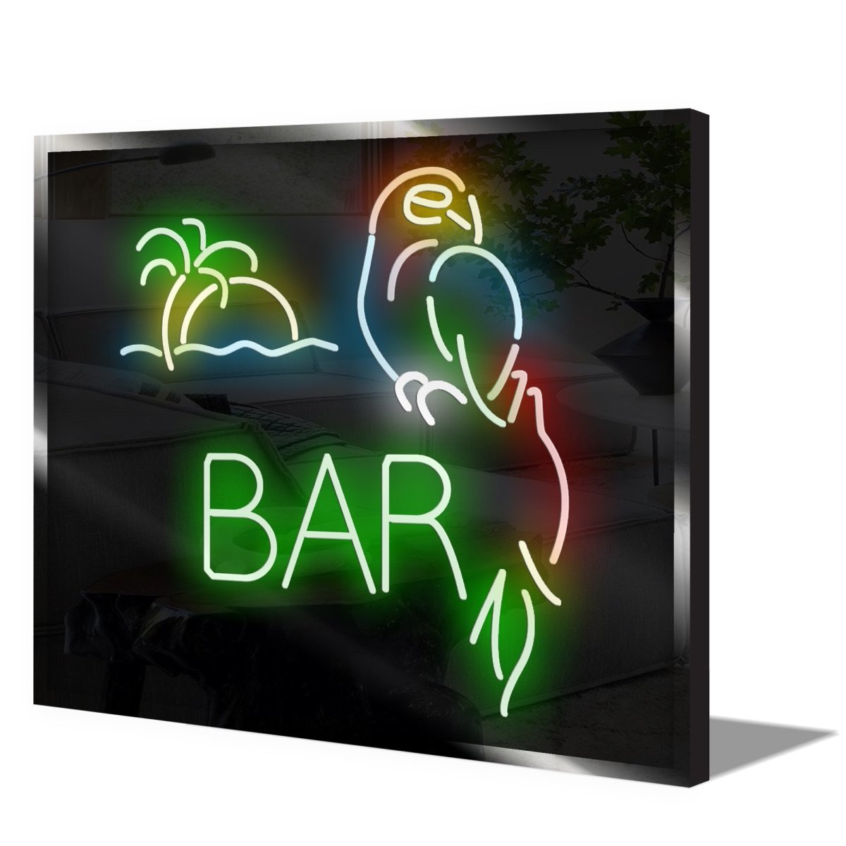 Personalised LED Neon Sign PARROT BAR - madaboutneon