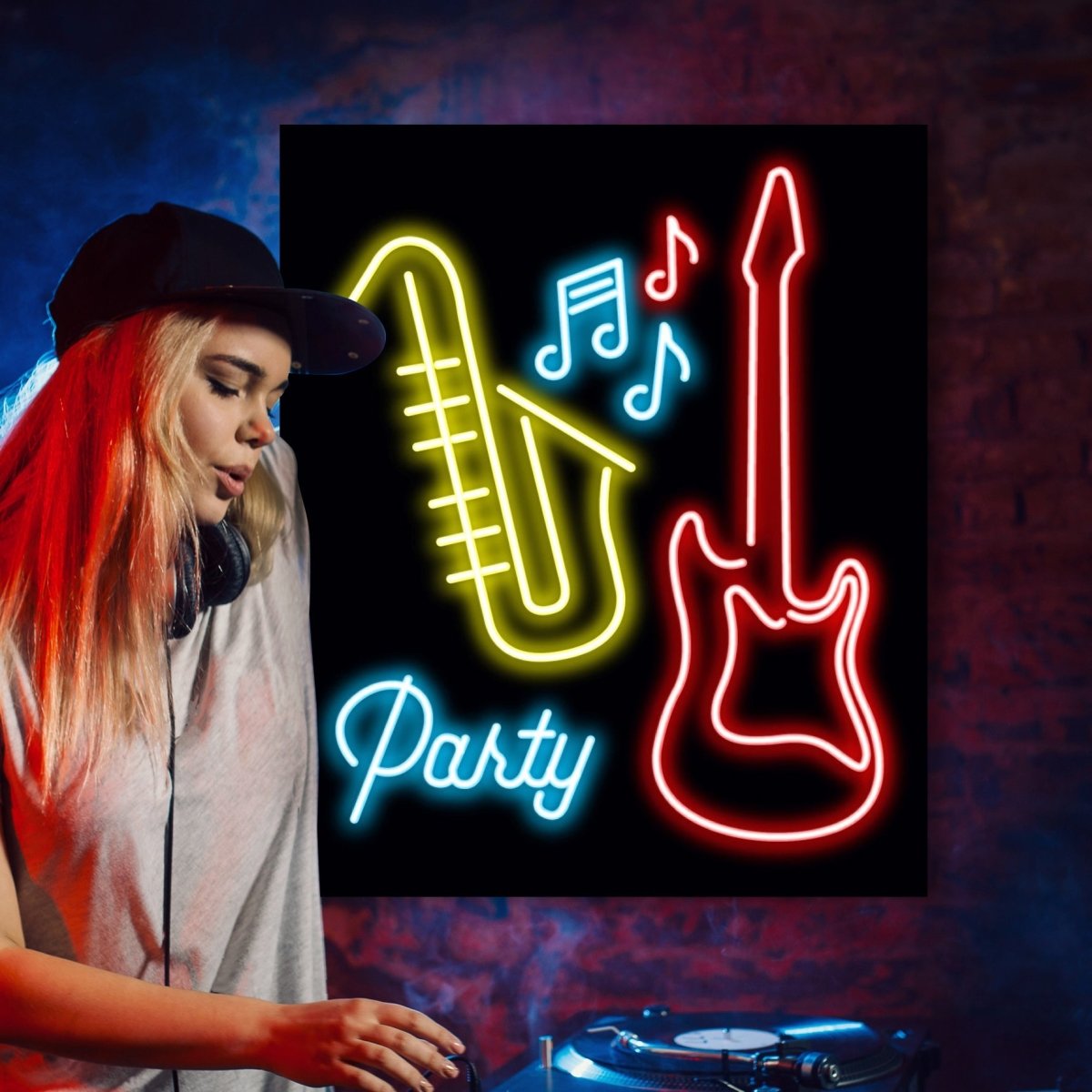 Personalised LED Neon Sign PARTY MUSIC - madaboutneon
