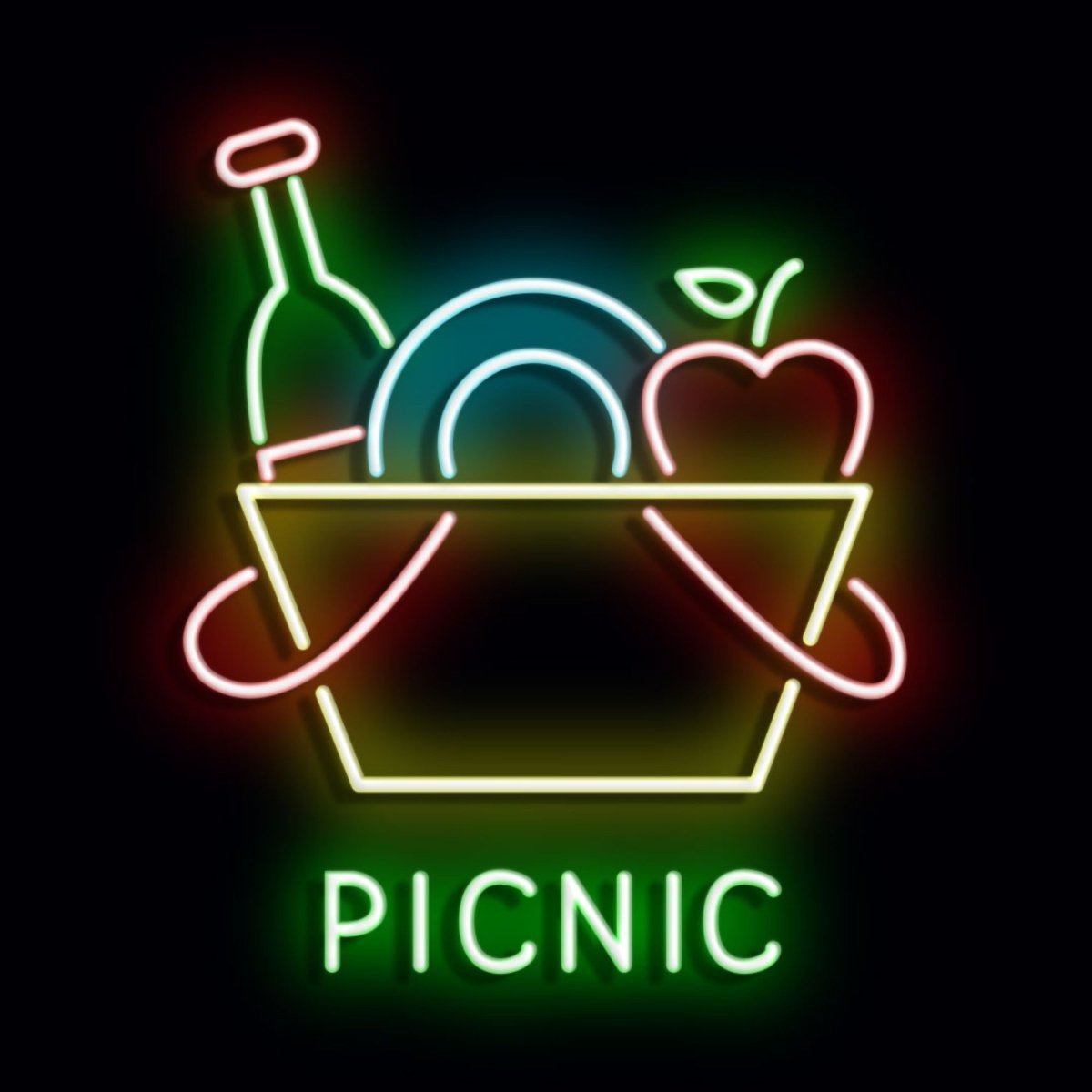 Personalised LED Neon Sign PICNIC - madaboutneon