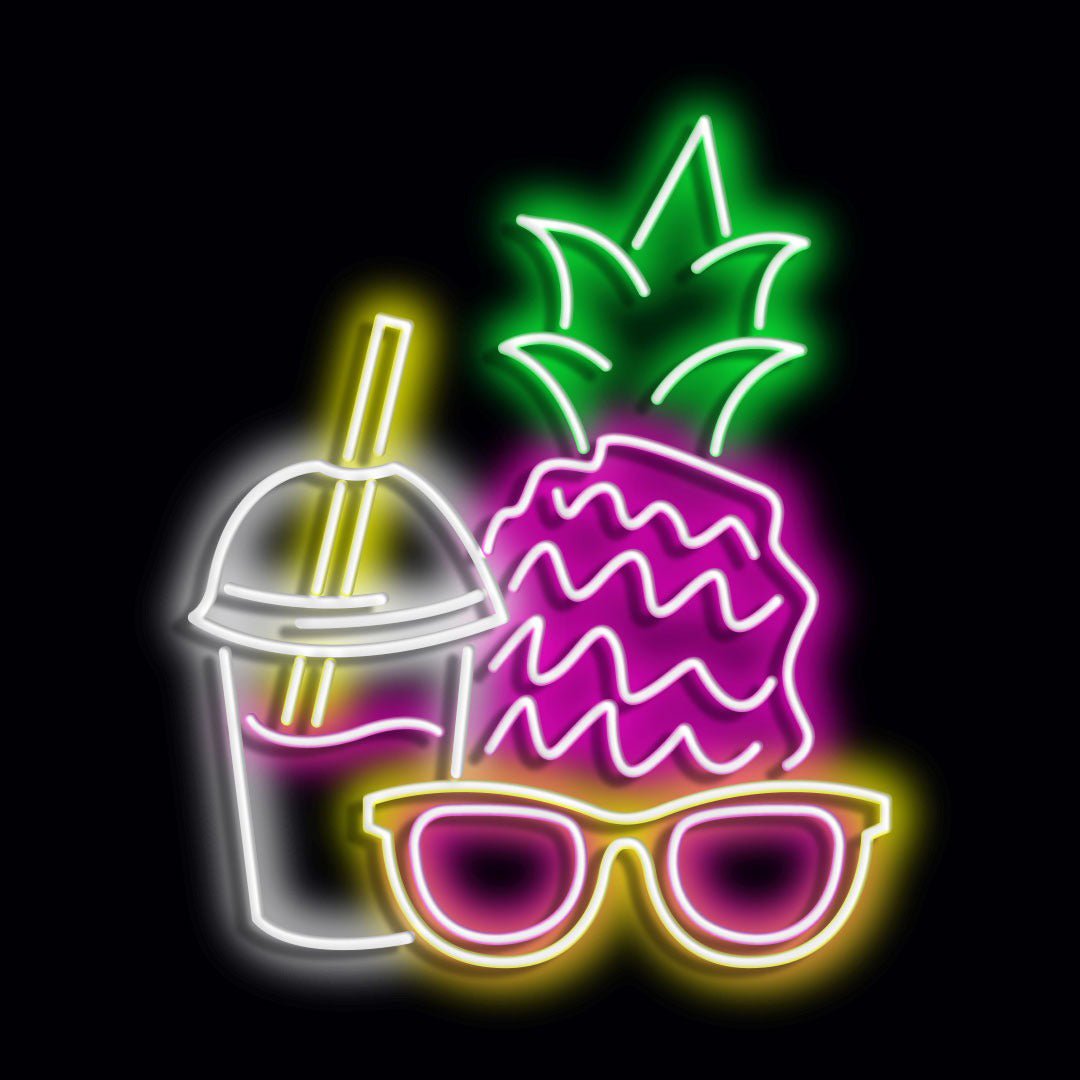 Personalised LED Neon Sign PINEAPPLE - madaboutneon