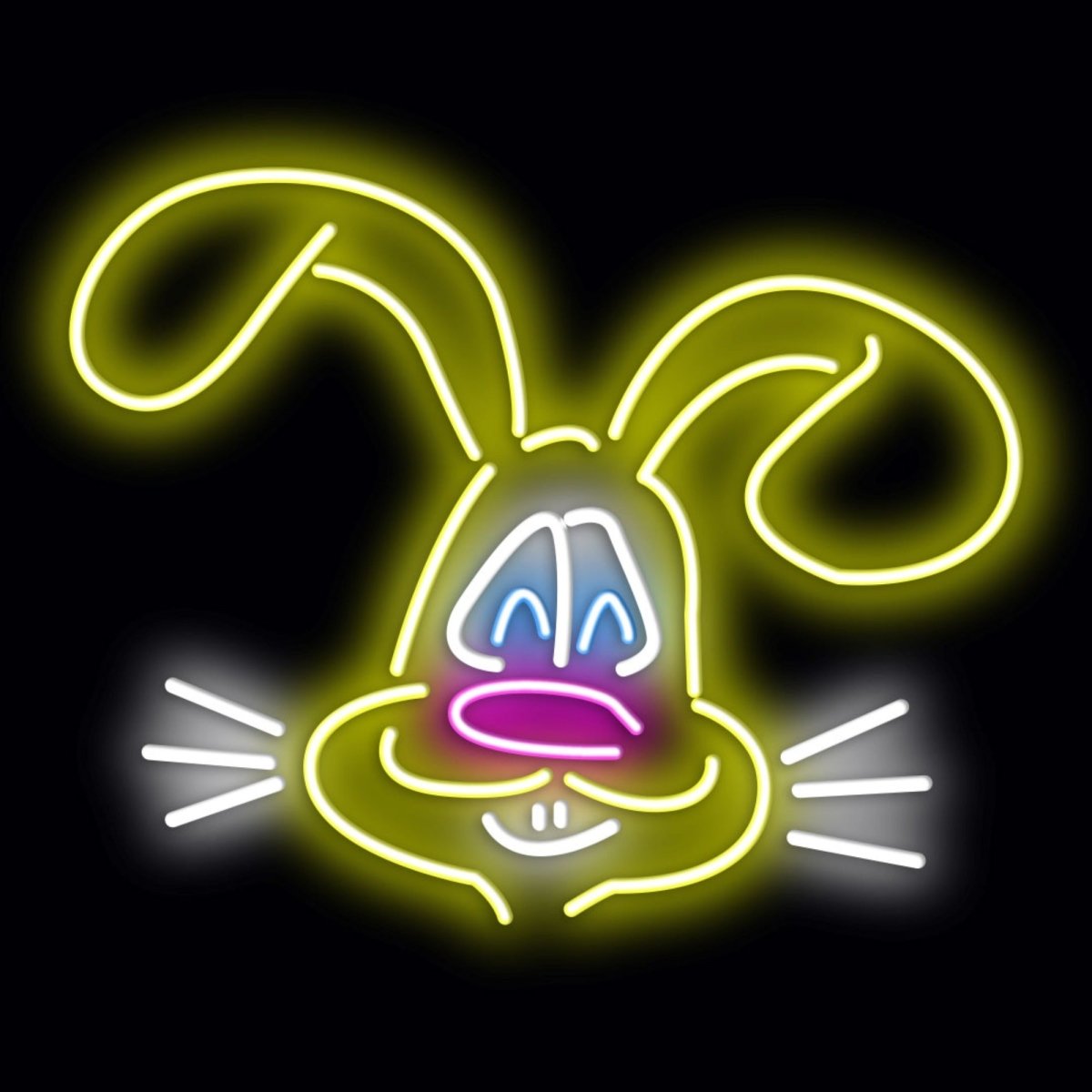 Personalised LED Neon Sign RABBIT 2 - madaboutneon