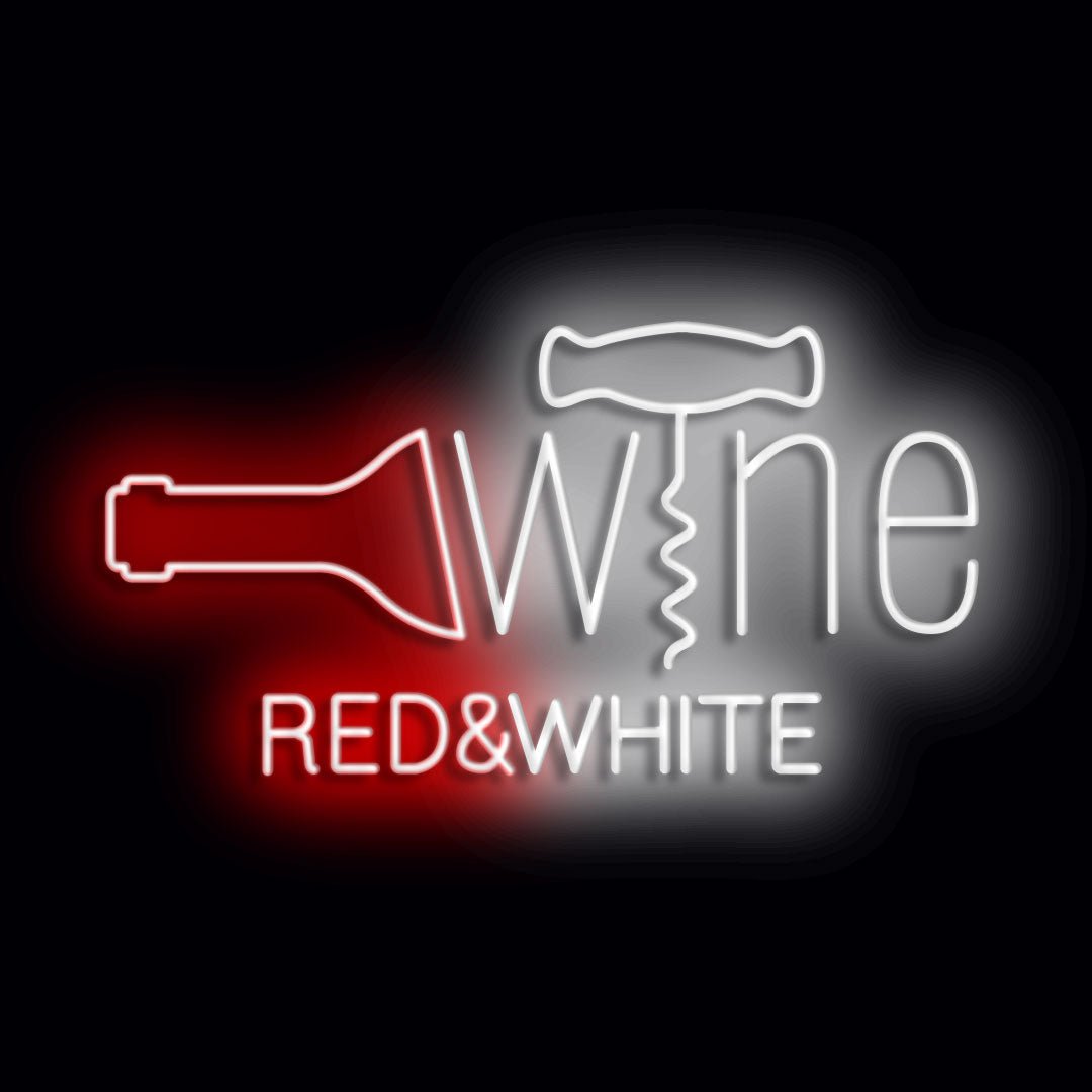 Personalised LED Neon Sign RED & WHITE - madaboutneon
