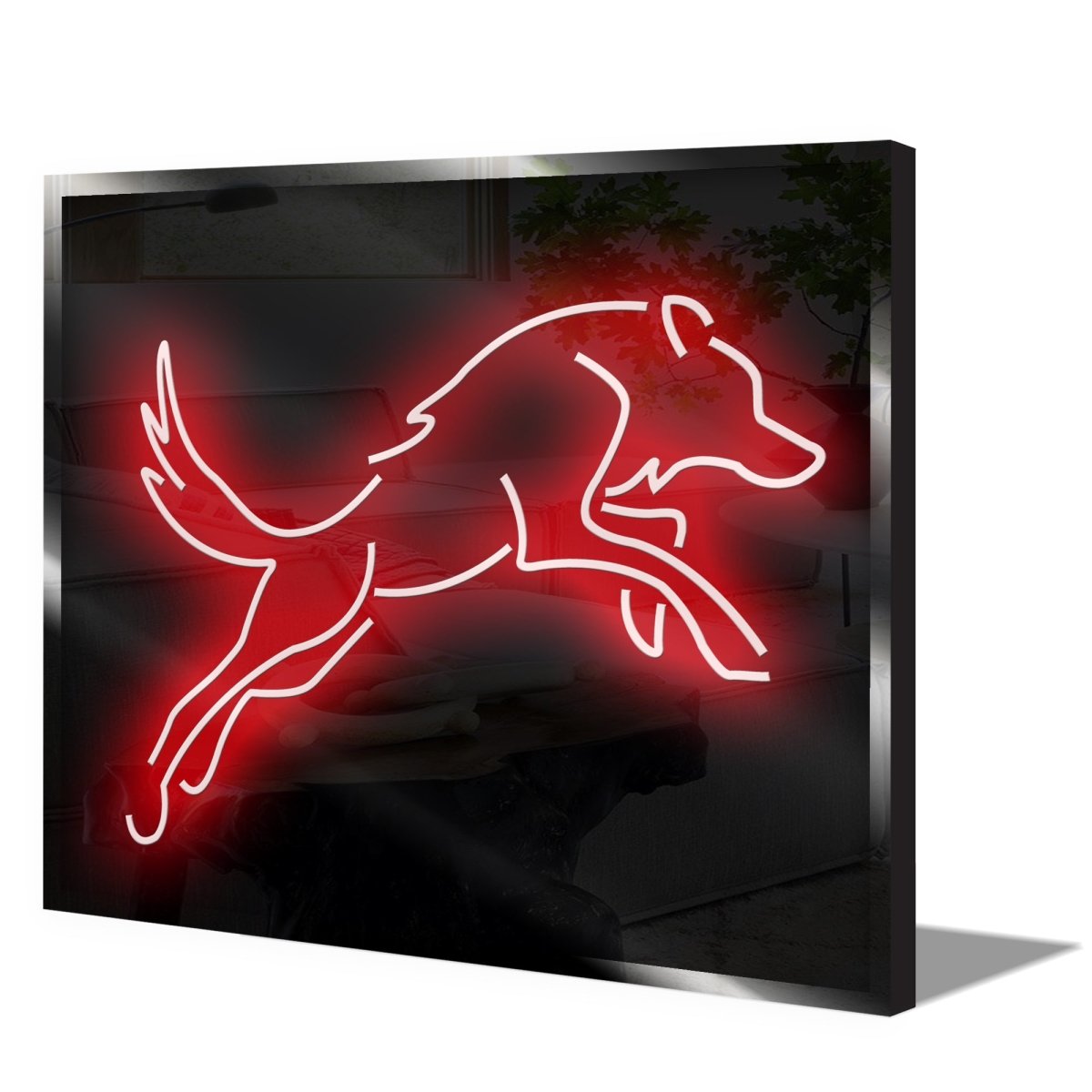 Personalised LED Neon Sign Red Wolf - madaboutneon