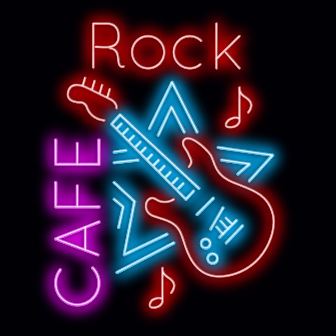 Personalised LED Neon Sign Rock Cafe - madaboutneon