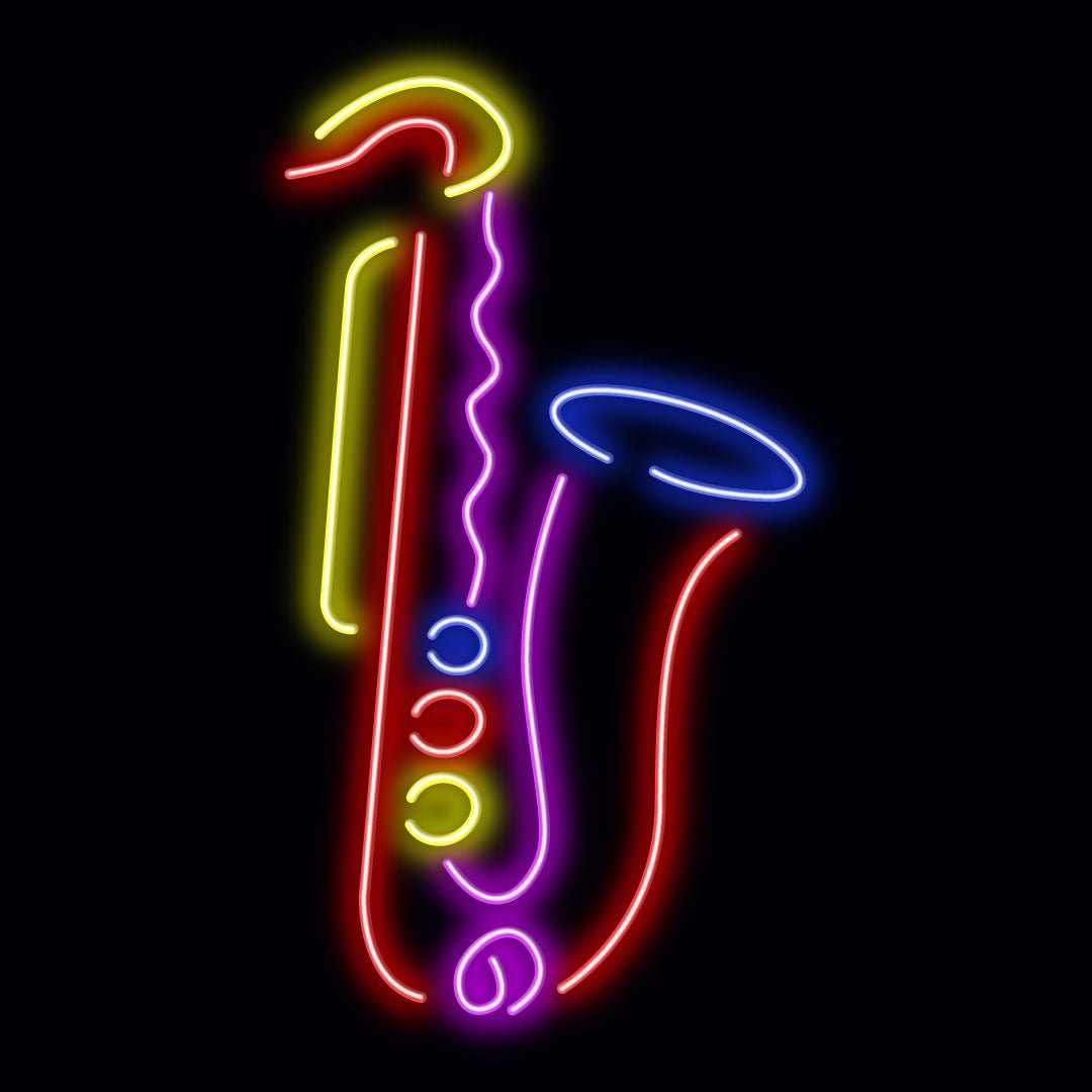 Personalised LED Neon Sign SAX 1 - madaboutneon