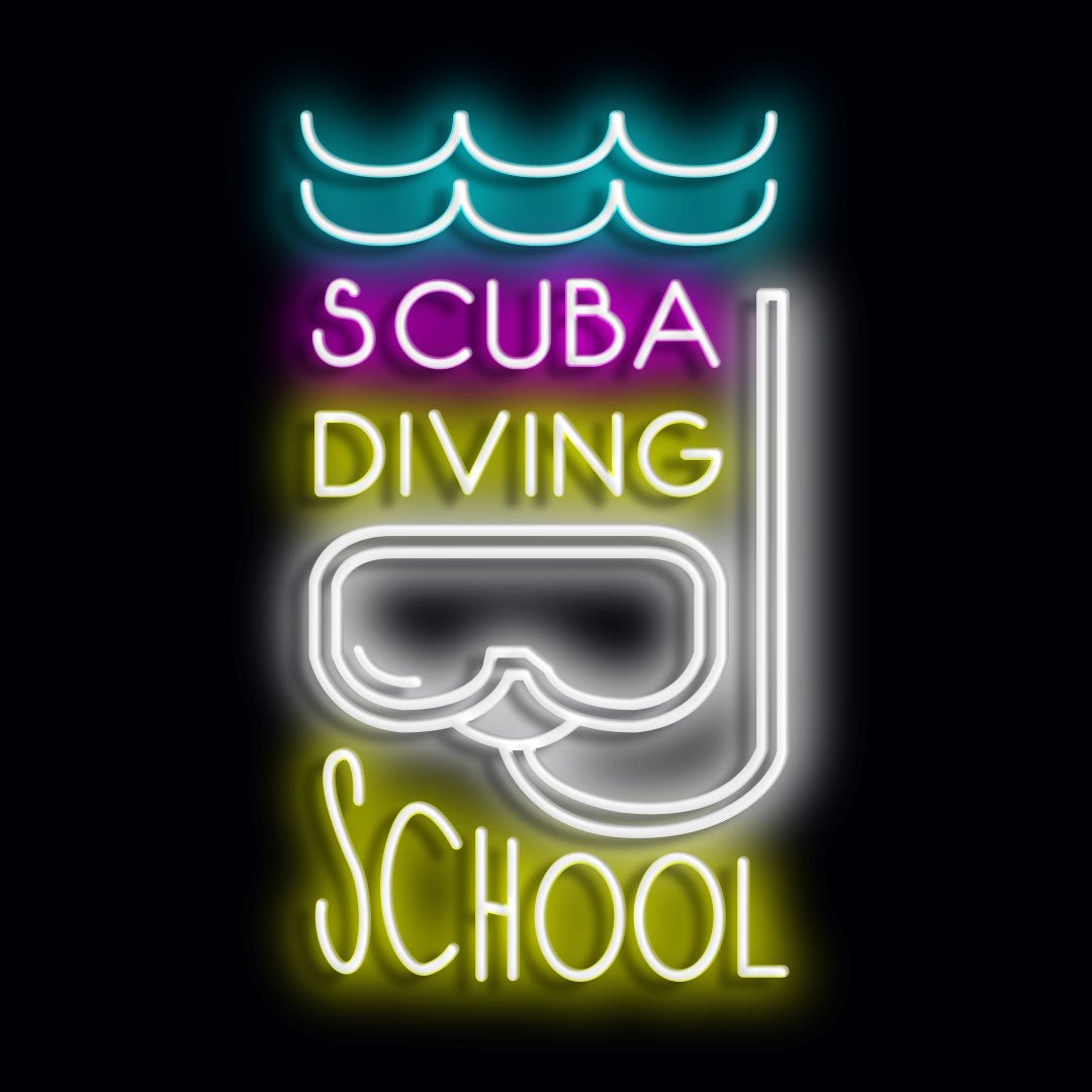 Personalised LED Neon Sign SCUBA - madaboutneon