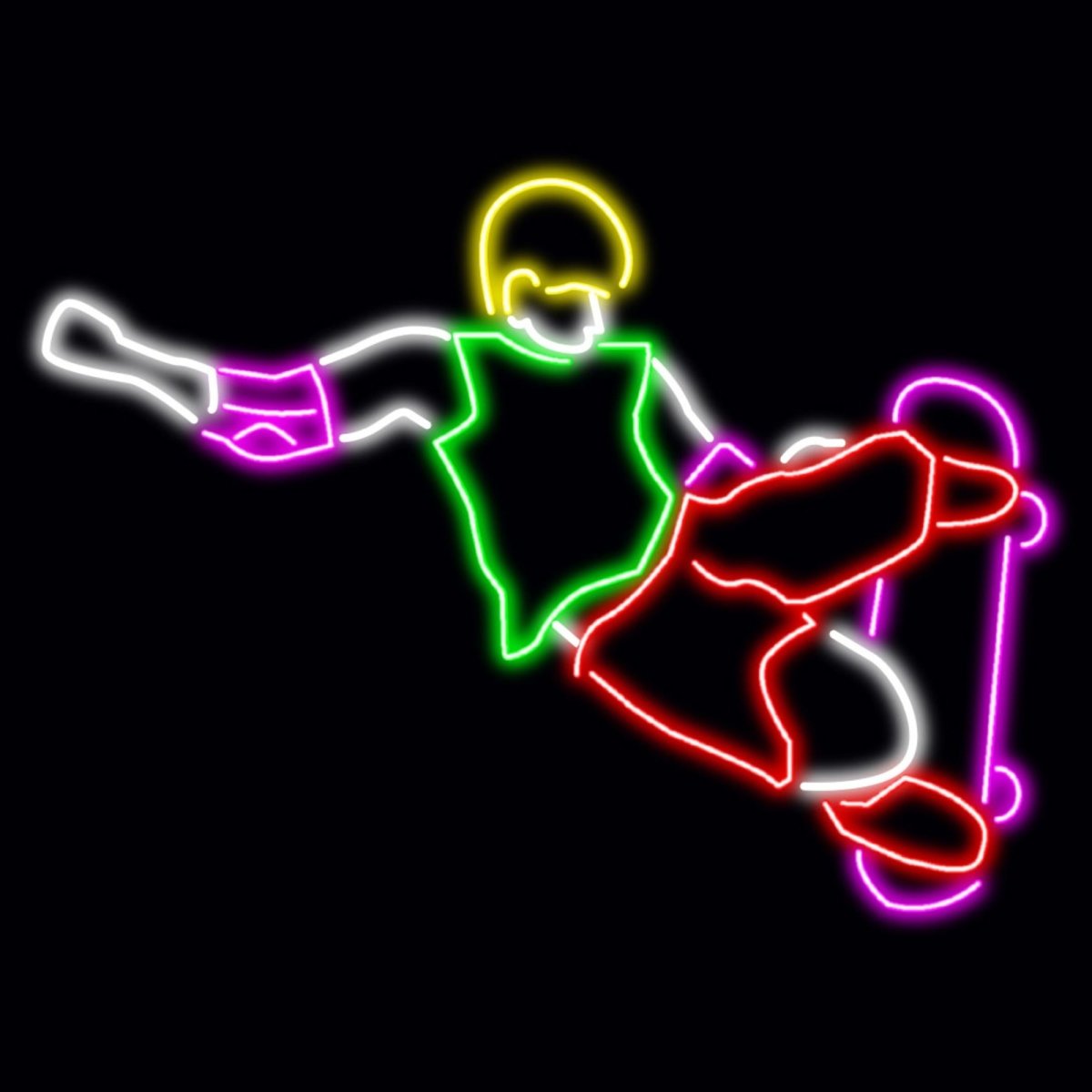Personalised LED Neon Sign SKATE - madaboutneon