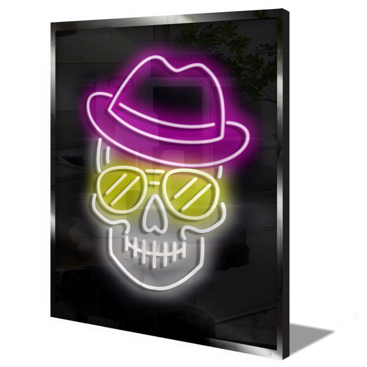 Personalised LED Neon Sign SKULL HAT - madaboutneon