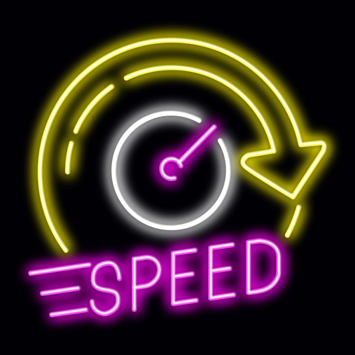Personalised LED Neon Sign SPEED 1 - madaboutneon