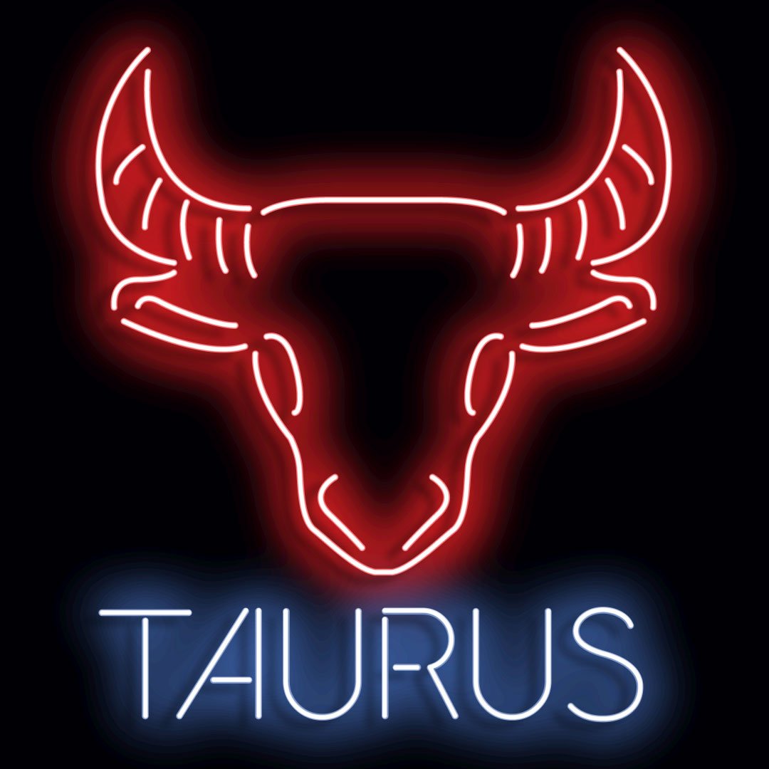 Personalised LED Neon Sign TAURUS - madaboutneon