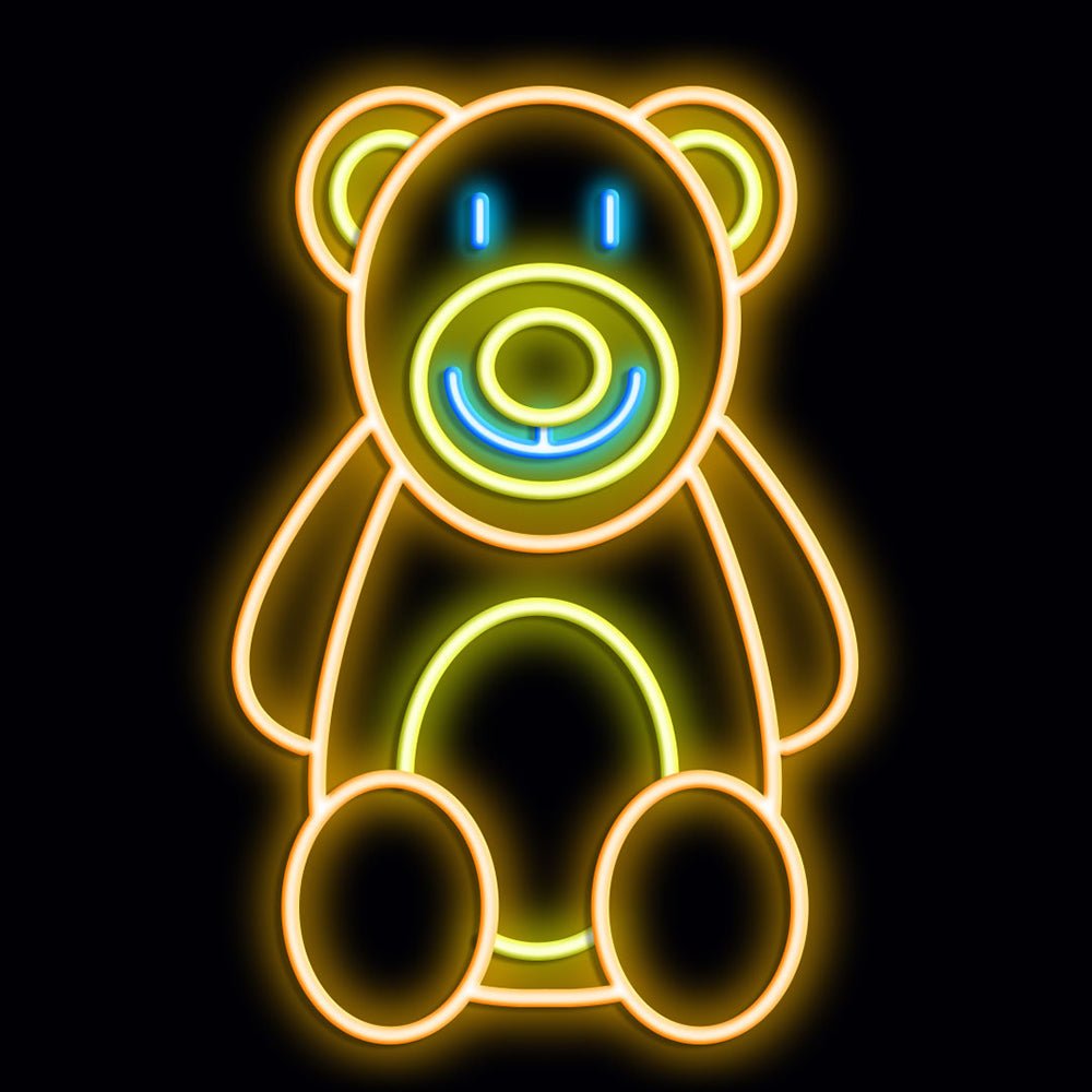 Personalised LED Neon Sign TEDDY - madaboutneon