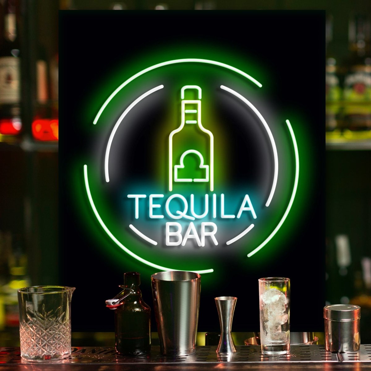 Personalised LED Neon Sign TEQUILA BAR - madaboutneon