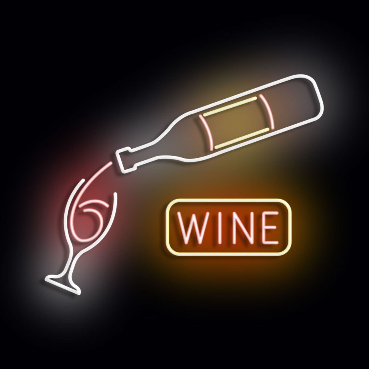 Personalised LED Neon Sign WINE 10 - madaboutneon