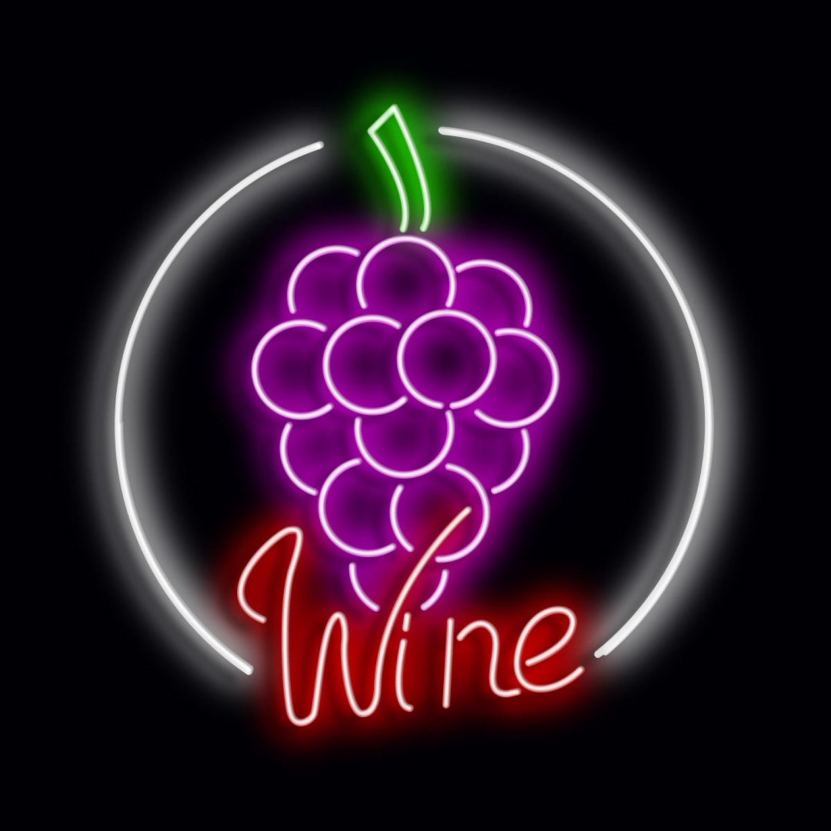 Personalised LED Neon Sign WINE 2 - madaboutneon