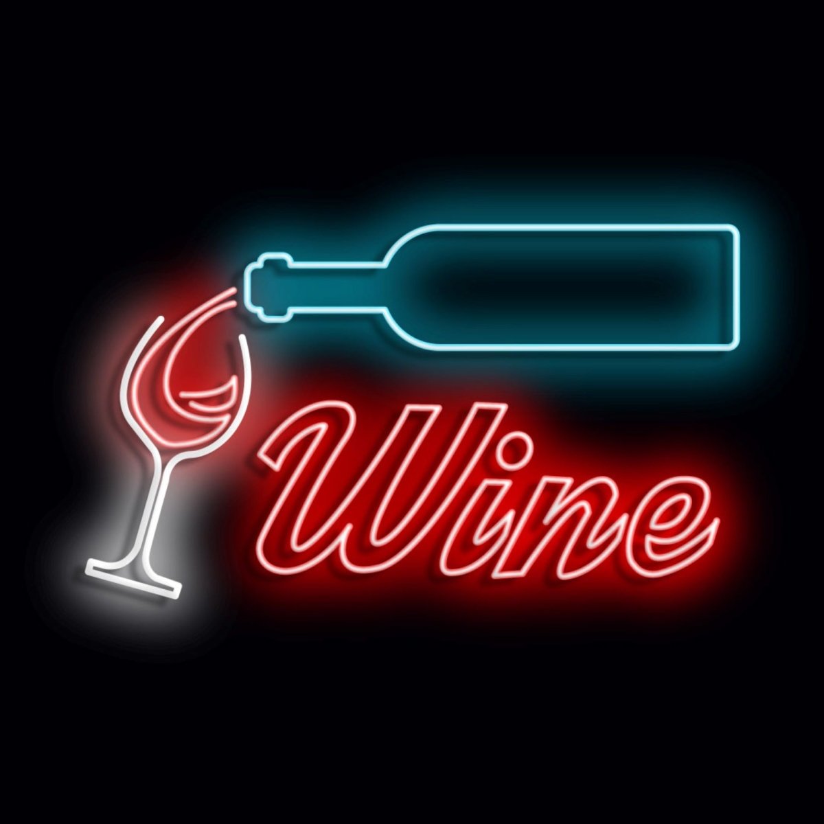 Personalised LED Neon Sign WINE 7 - madaboutneon
