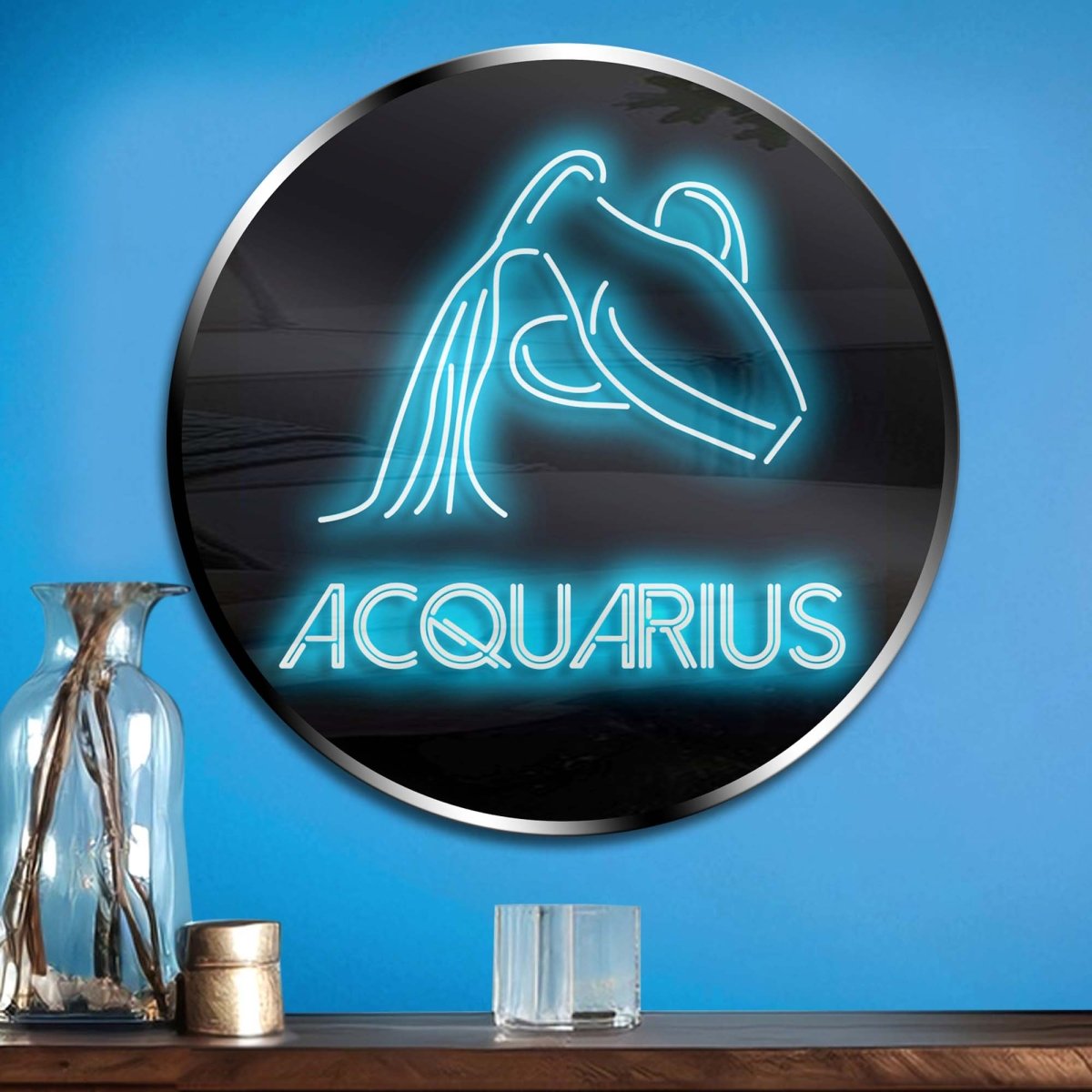 Personalised LED Neon Sign AQUARIUS - madaboutneon