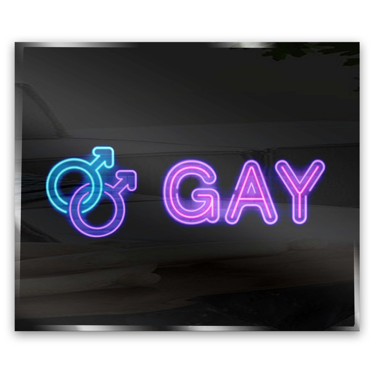 Personalised LED Neon Sign GAY - madaboutneon