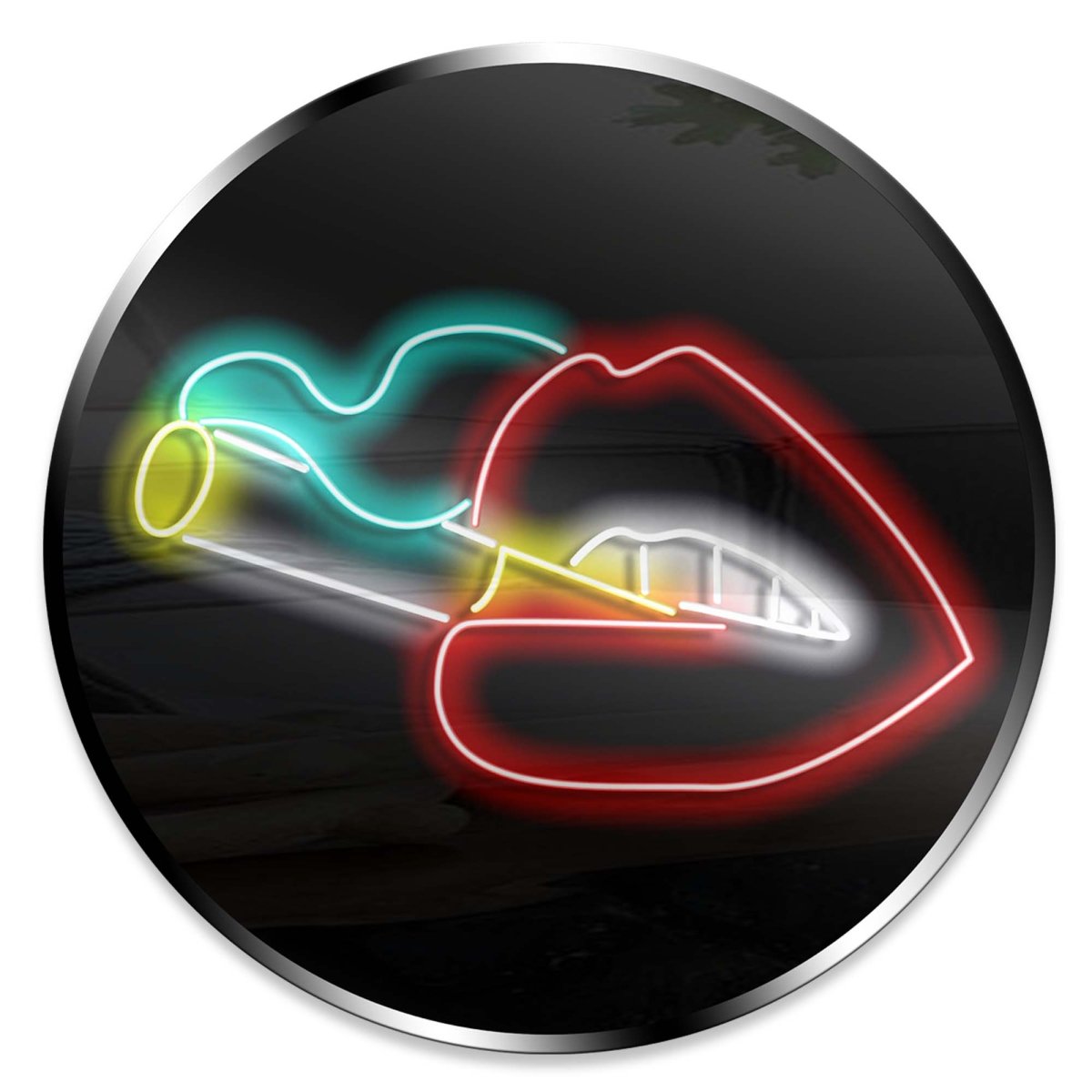 Personalised LED Neon Sign LIPS AND CIGARETTE - madaboutneon