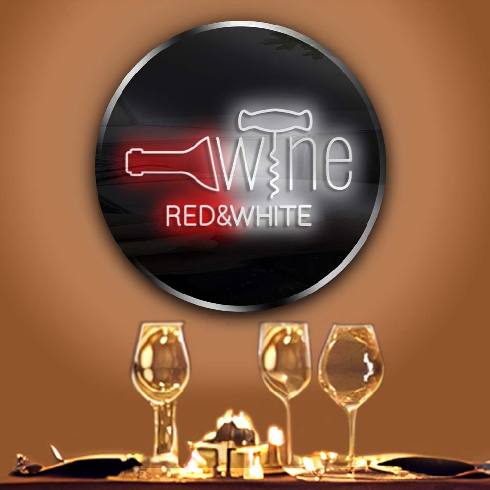 Personalised LED Neon Sign RED & WHITE - madaboutneon