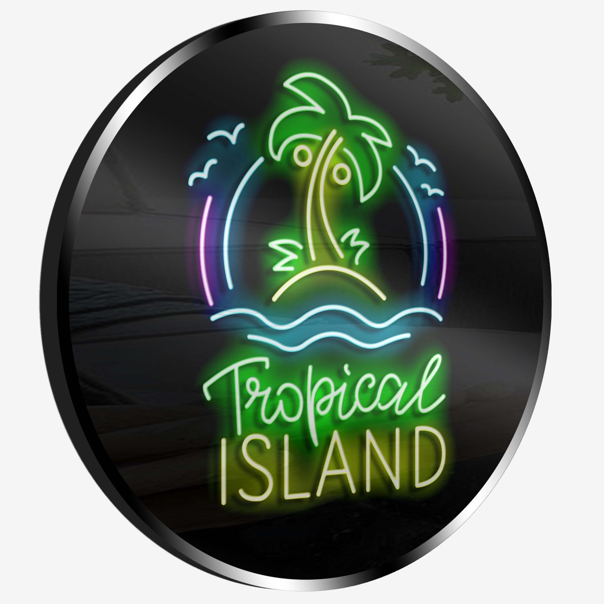 Personalised LED Neon Sign TROPICAL ISLAND - madaboutneon
