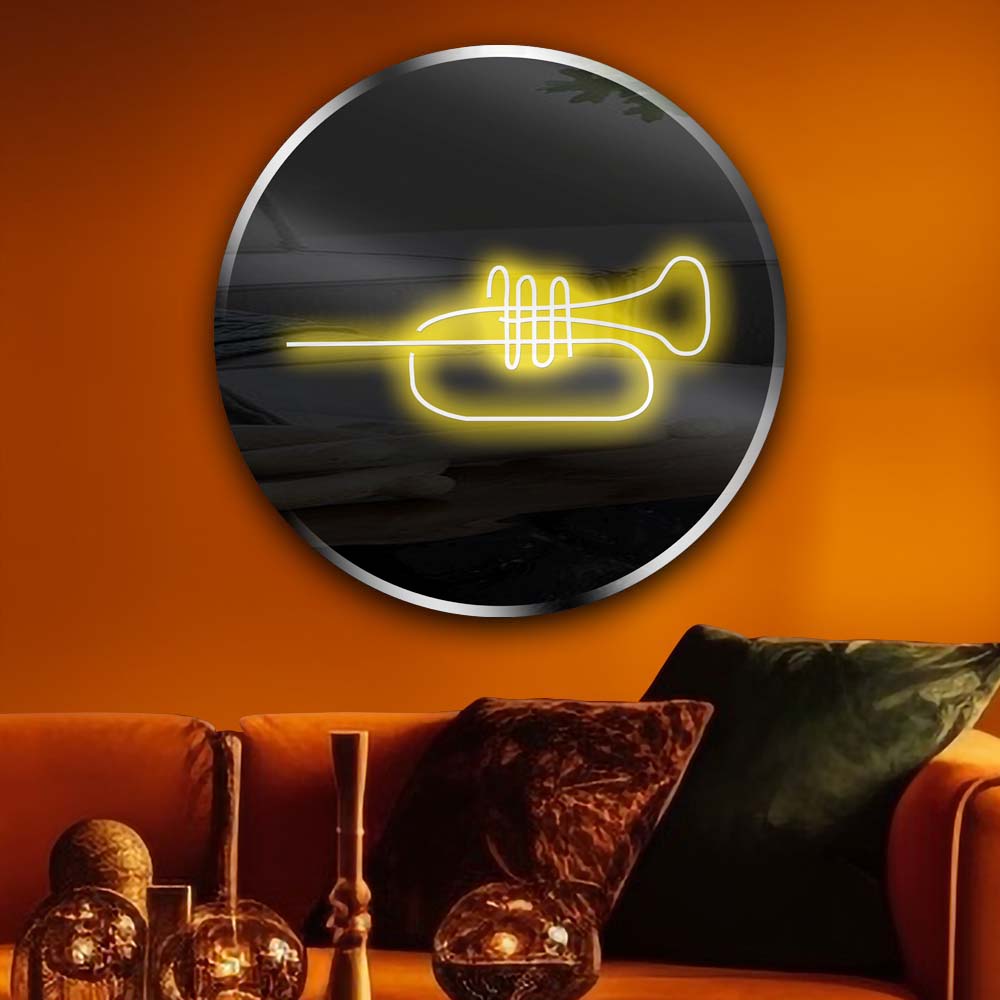 Personalised LED Neon Sign TRUMPET - madaboutneon