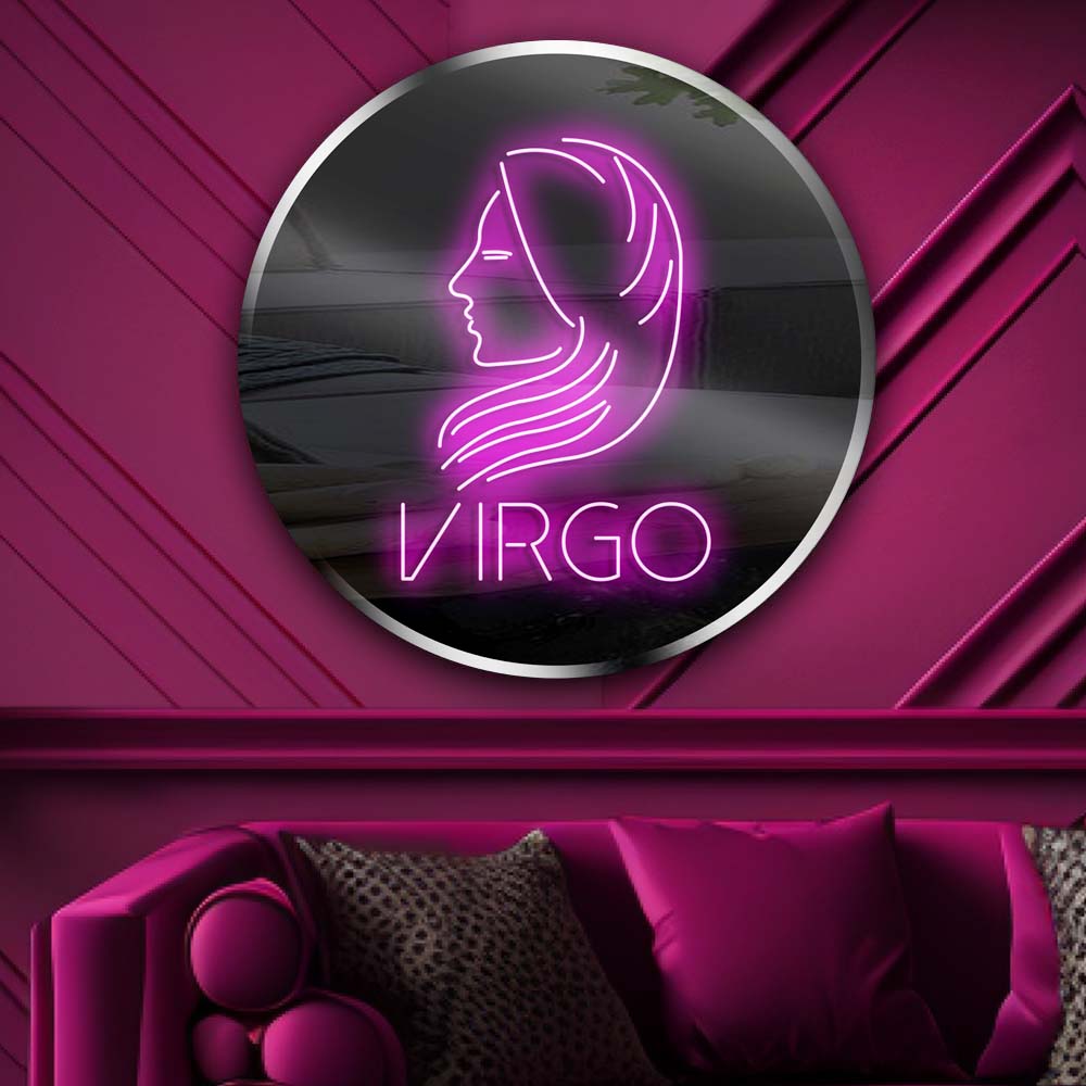 Personalised LED Neon Sign VIRGO - madaboutneon